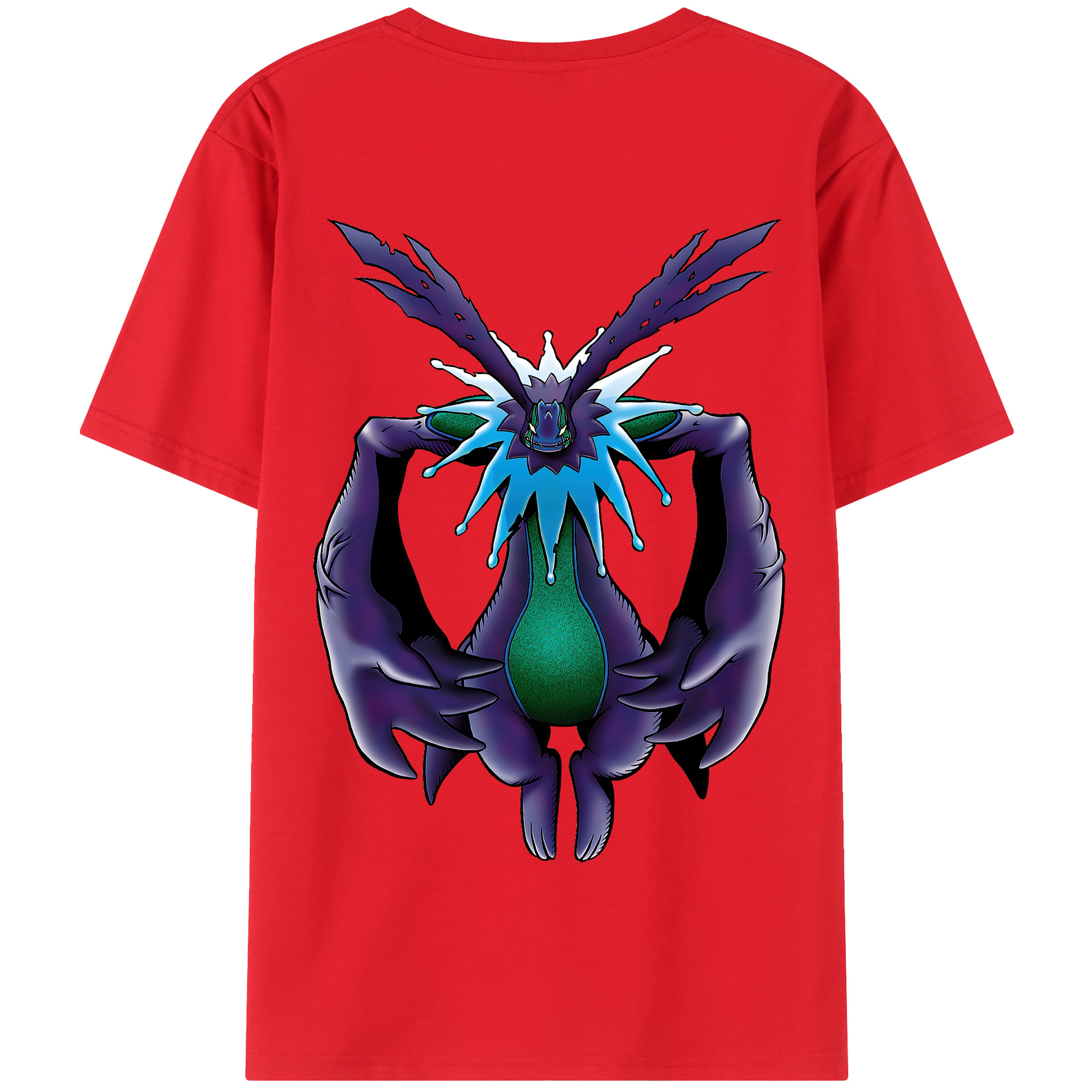 （画像用） Digimon デジタルモンスター/デジモン 綿100％半袖Tシャツ（背面プリント）