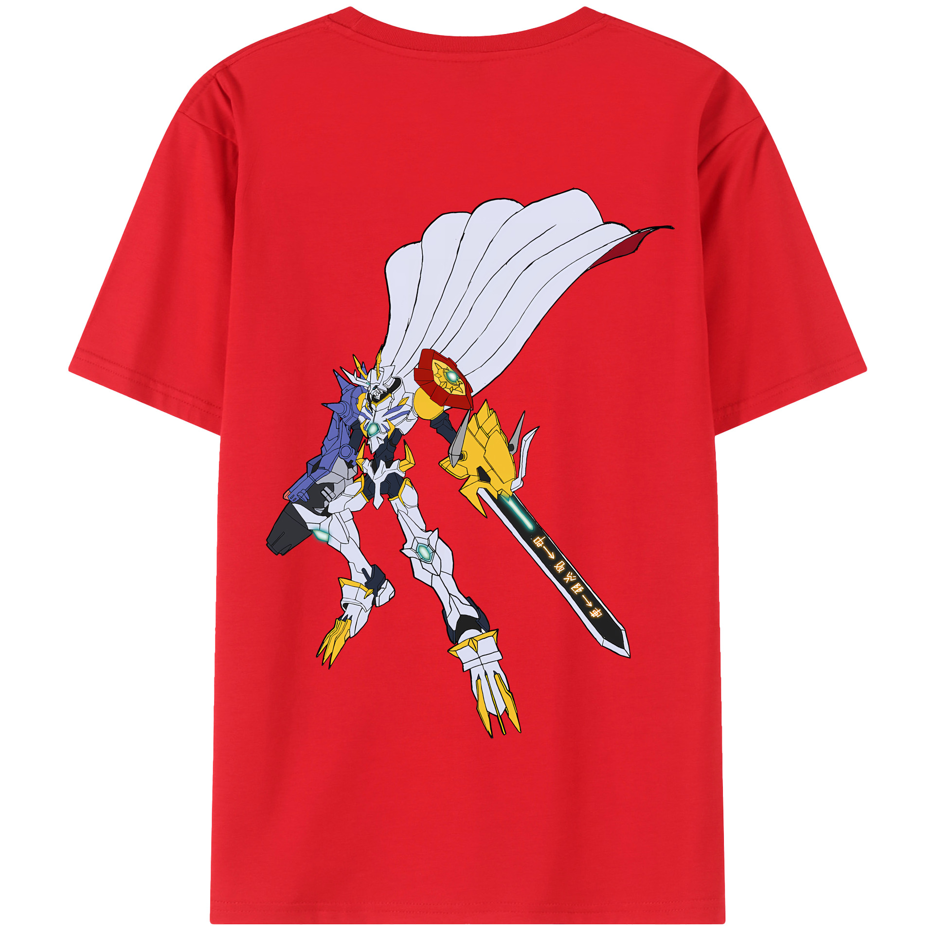 （画像用） Digimon デジタルモンスター/デジモン 綿100％半袖Tシャツ（背面プリント）