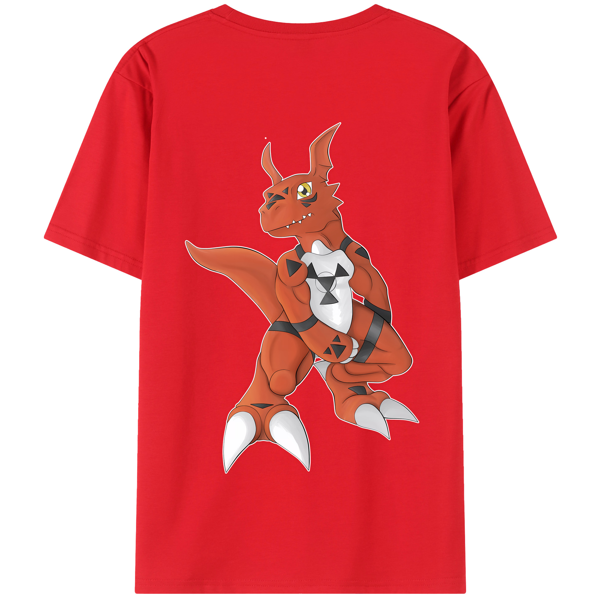 （画像用） Digimon デジタルモンスター/デジモン 綿100％半袖Tシャツ（背面プリント）