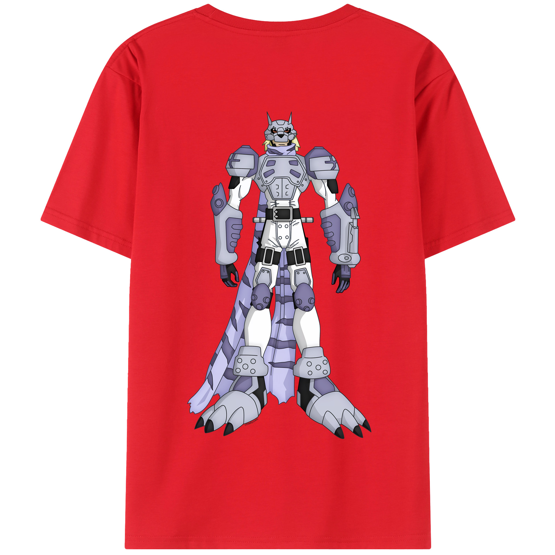 （画像用） Digimon デジタルモンスター/デジモン 綿100％半袖Tシャツ（背面プリント）