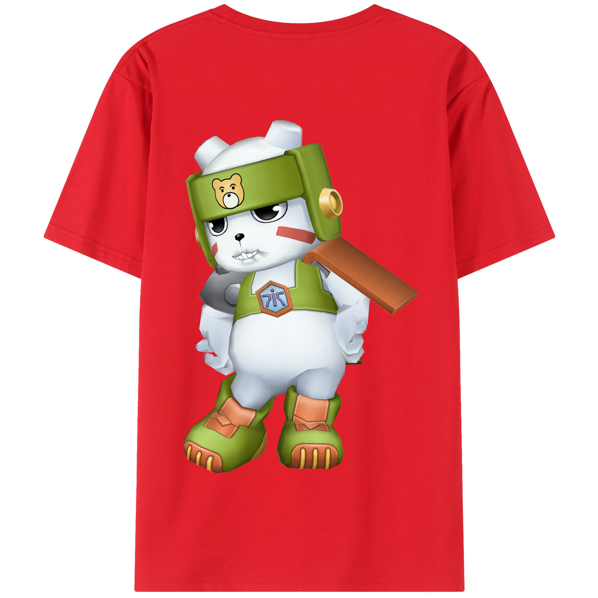 （画像用） Digimon デジタルモンスター/デジモン 綿100％半袖Tシャツ（背面プリント）