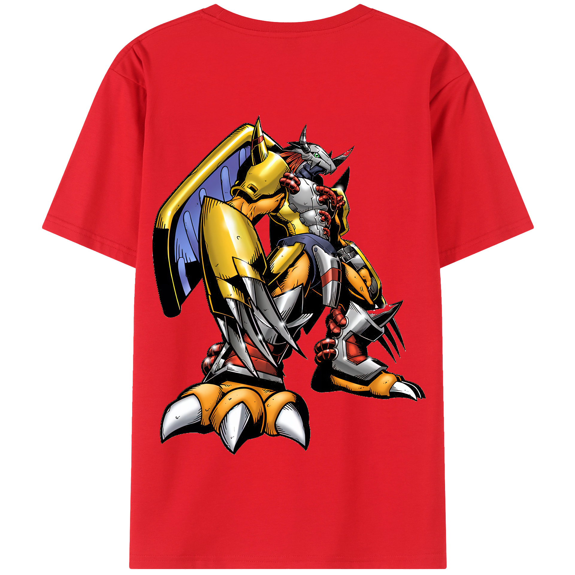 （画像用） Digimon デジタルモンスター/デジモン 綿100％半袖Tシャツ（背面プリント）
