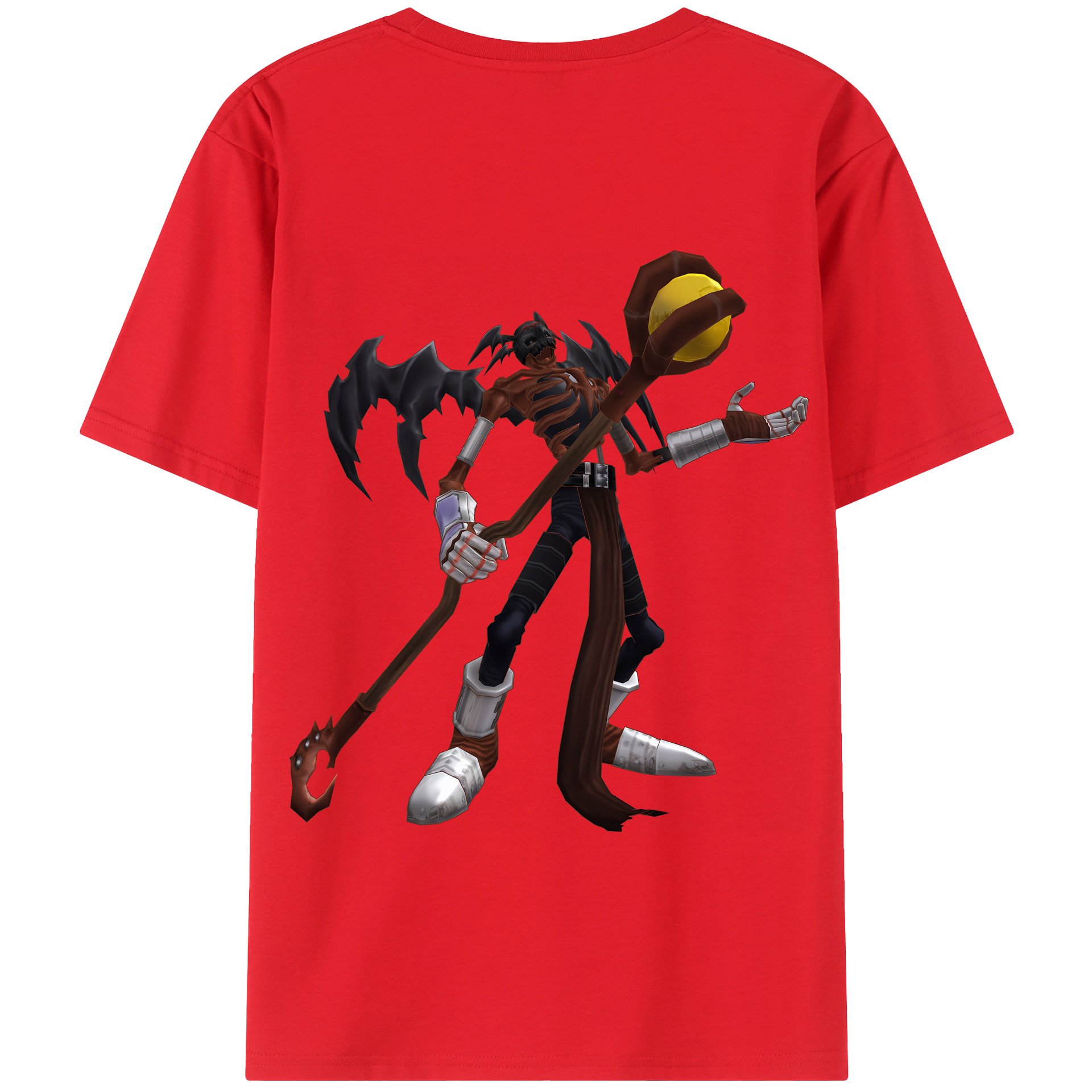 （画像用） Digimon デジタルモンスター/デジモン 綿100％半袖Tシャツ（背面プリント）