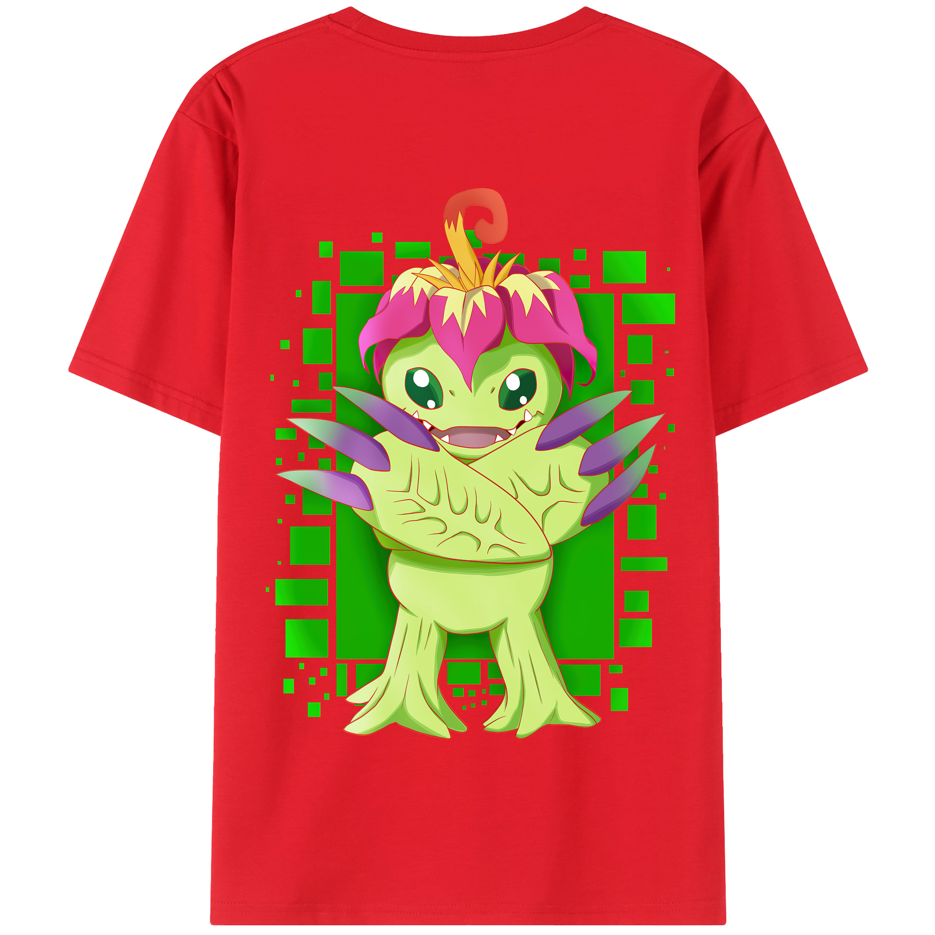（画像用） Digimon デジタルモンスター/デジモン 綿100％半袖Tシャツ（背面プリント）