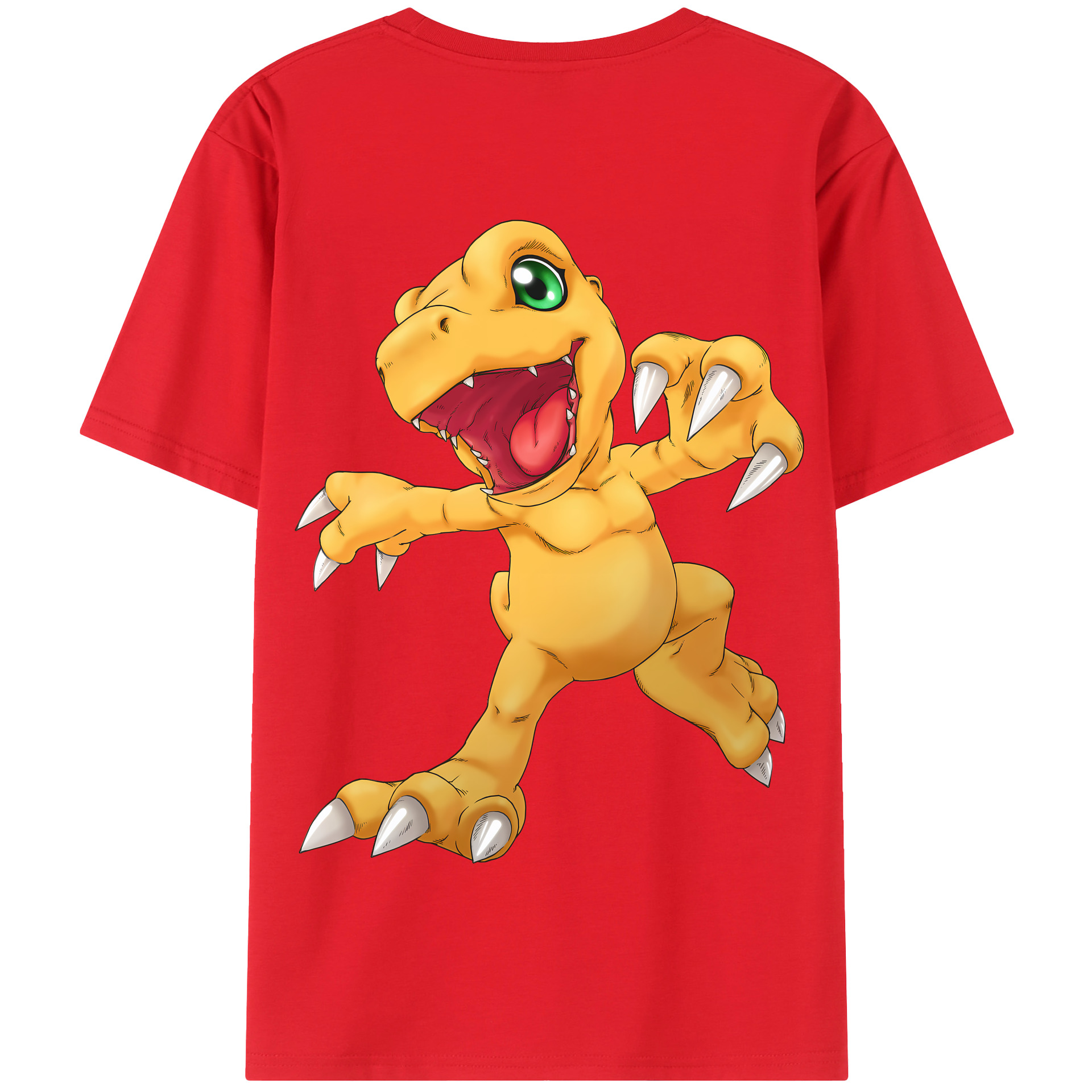 （画像用） Digimon デジタルモンスター/デジモン 綿100％半袖Tシャツ（背面プリント）