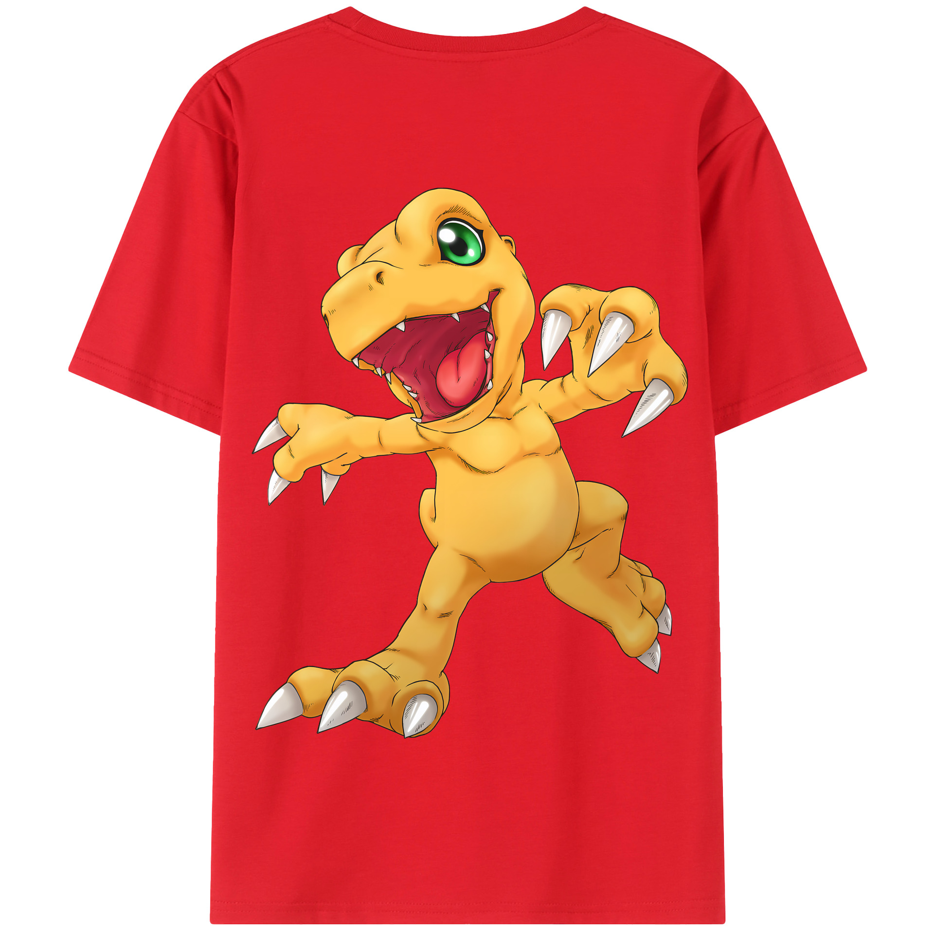 （画像用） Digimon デジタルモンスター/デジモン 綿100％半袖Tシャツ（背面プリント）