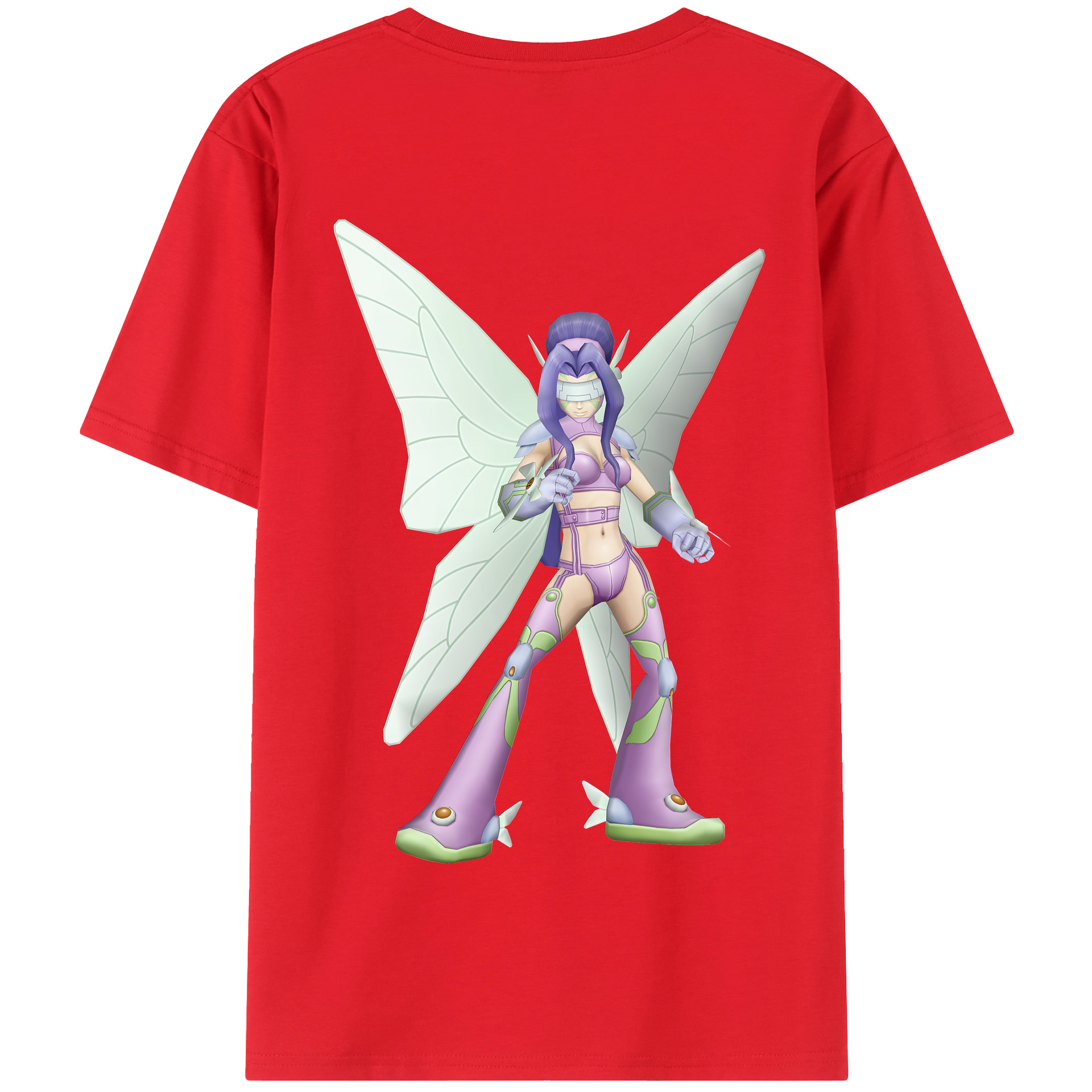 （画像用） Digimon デジタルモンスター/デジモン 綿100％半袖Tシャツ（背面プリント）