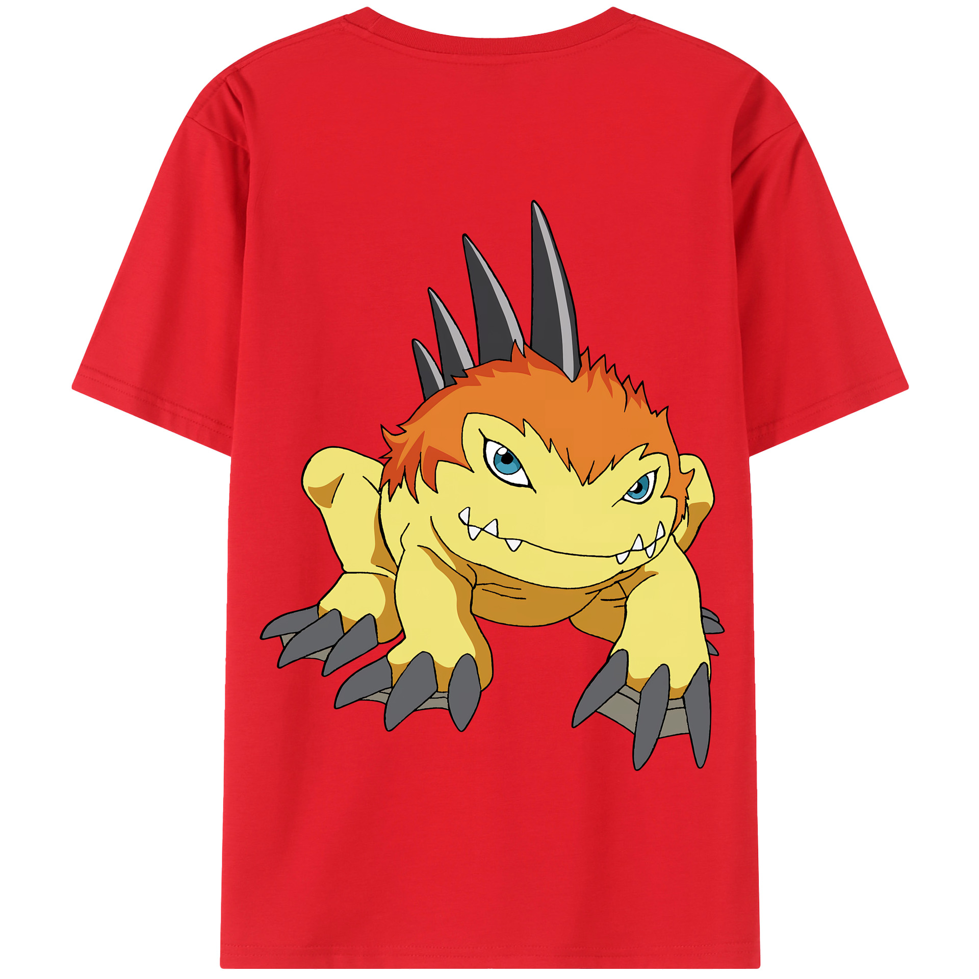 （画像用） Digimon デジタルモンスター/デジモン 綿100％半袖Tシャツ（背面プリント）
