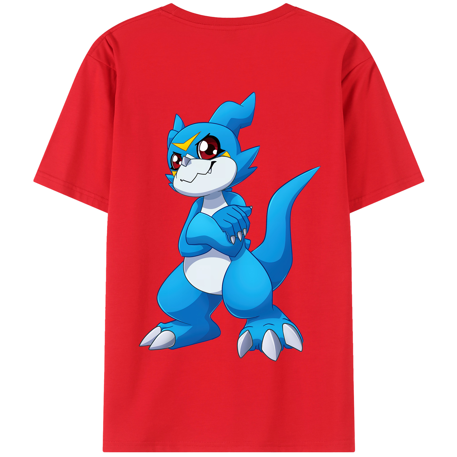 （画像用） Digimon デジタルモンスター/デジモン 綿100％半袖Tシャツ（背面プリント）