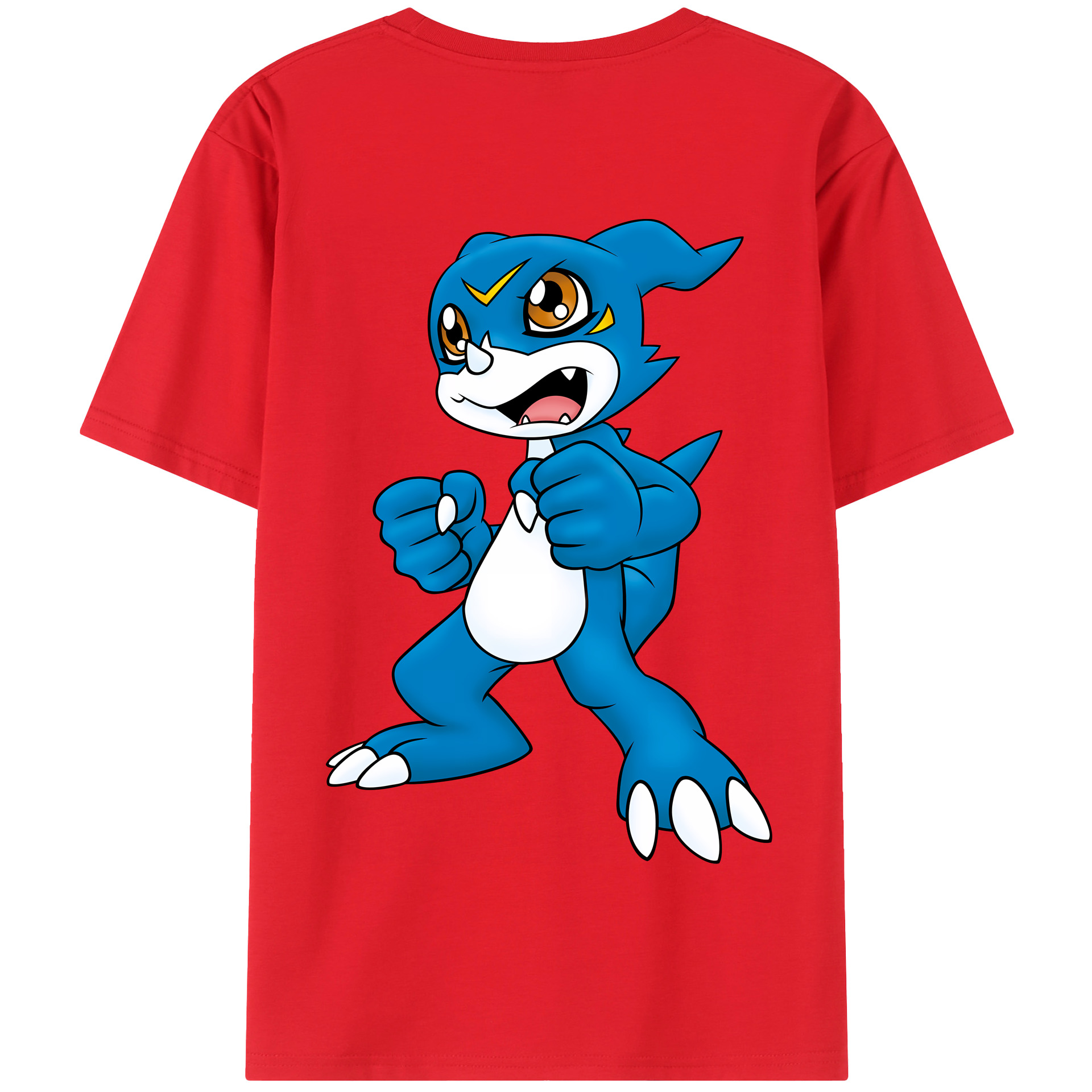 （画像用） Digimon デジタルモンスター/デジモン 綿100％半袖Tシャツ（背面プリント）
