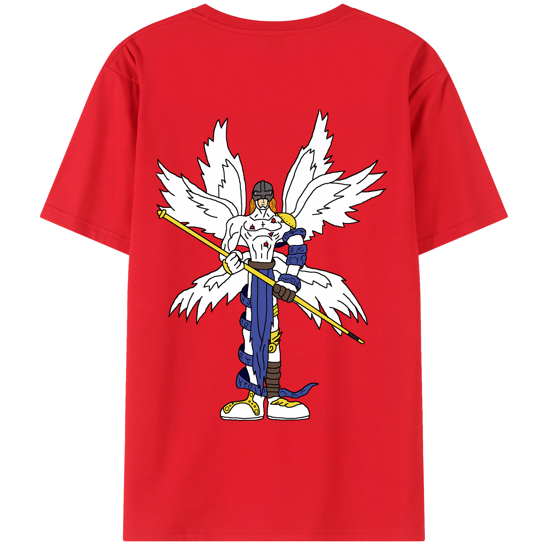 （画像用） Digimon デジタルモンスター/デジモン 綿100％半袖Tシャツ（背面プリント）