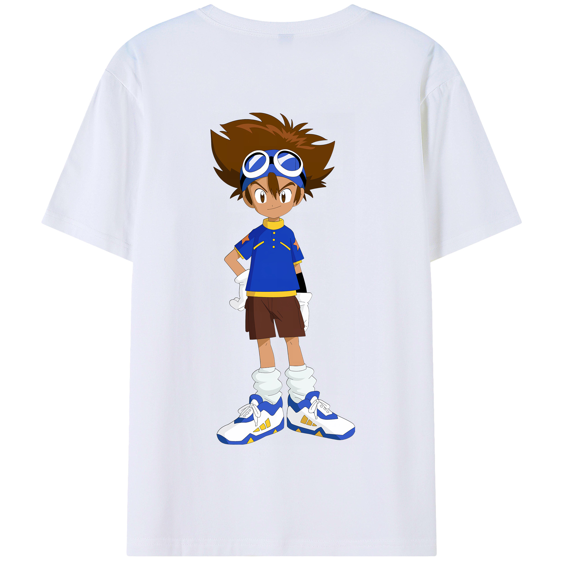（画像用） Digimon デジタルモンスター/デジモン 綿100％半袖Tシャツ（背面プリント）