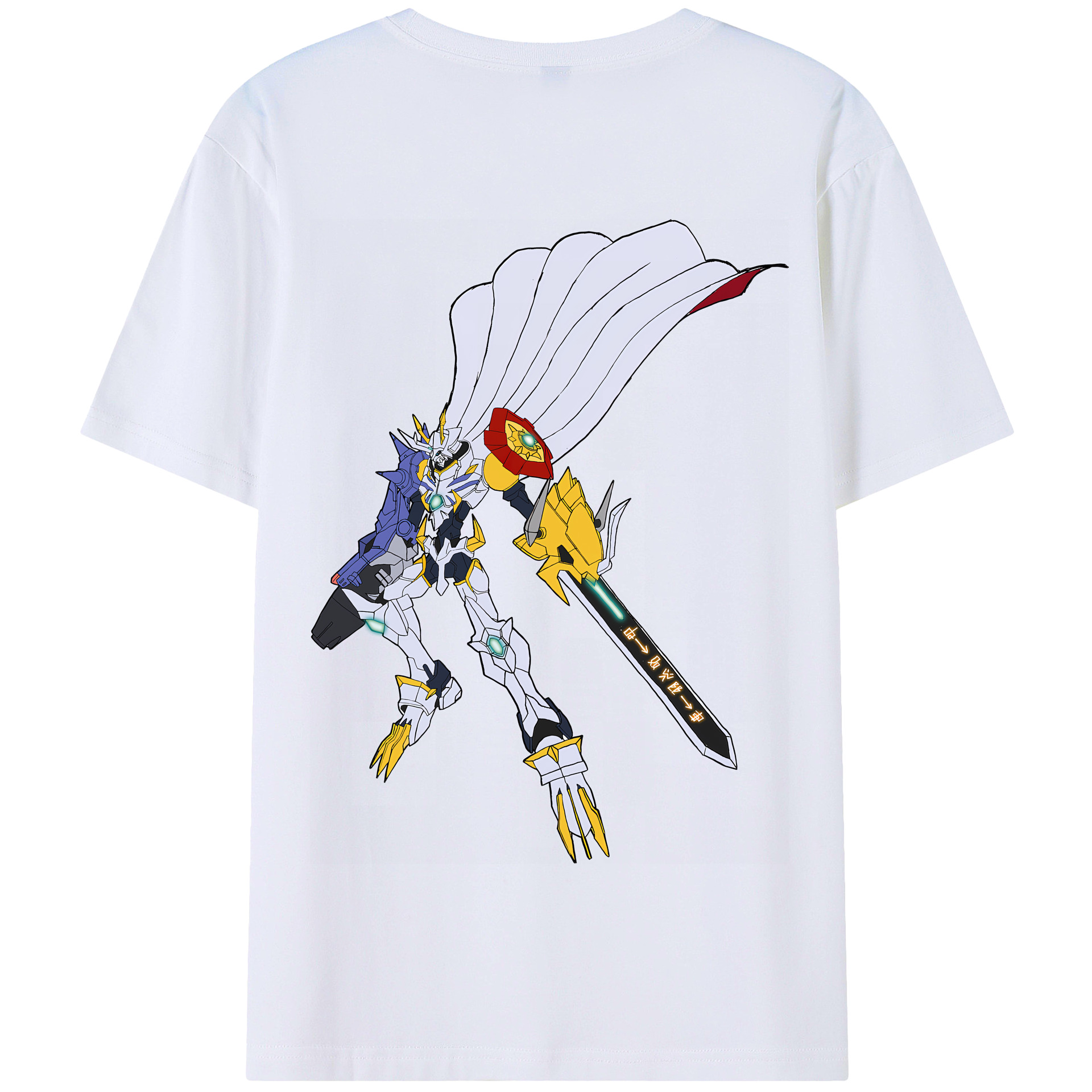 （画像用） Digimon デジタルモンスター/デジモン 綿100％半袖Tシャツ（背面プリント）