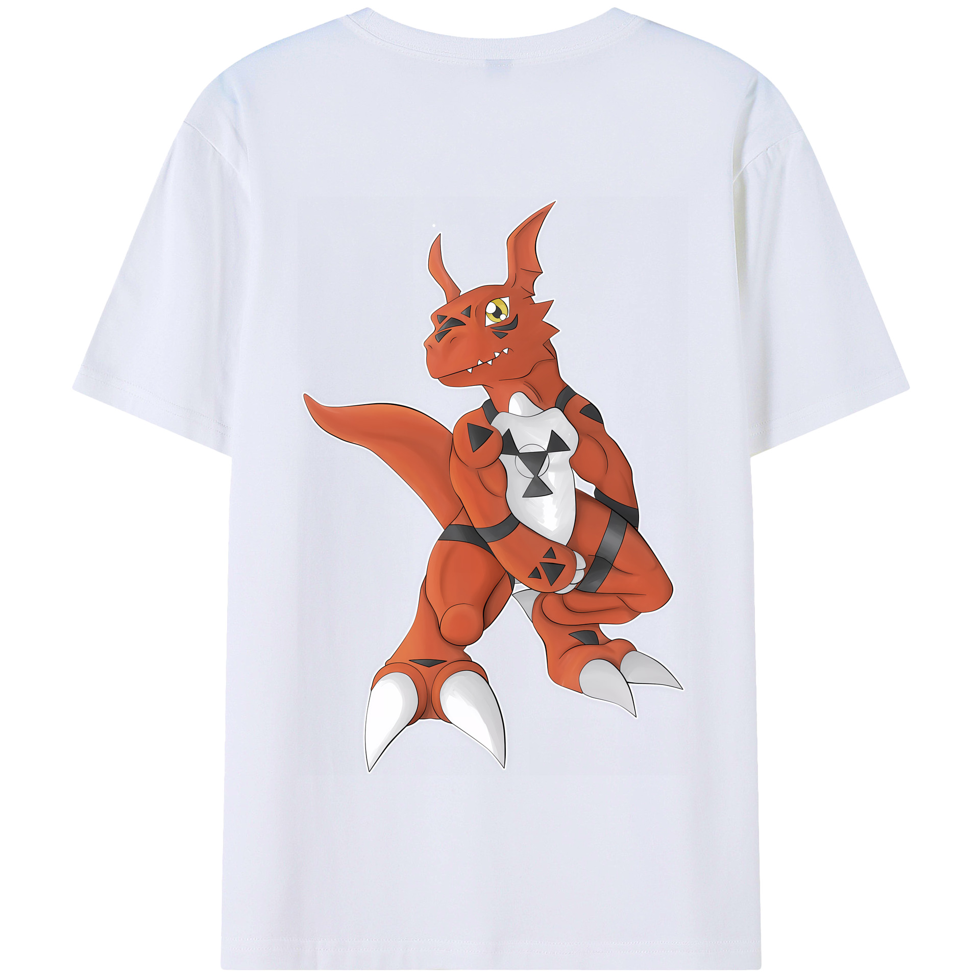 （画像用） Digimon デジタルモンスター/デジモン 綿100％半袖Tシャツ（背面プリント）