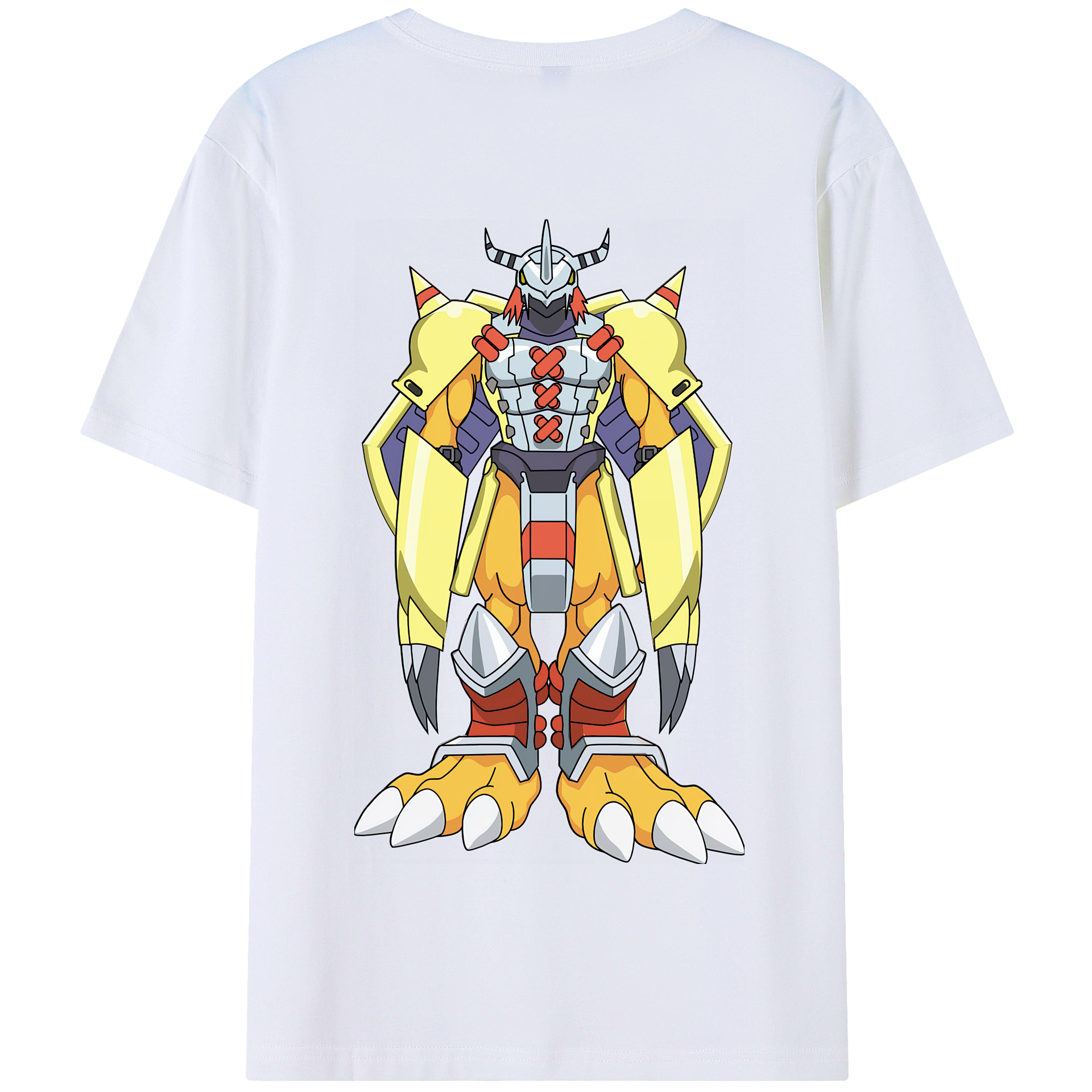 （画像用） Digimon デジタルモンスター/デジモン 綿100％半袖Tシャツ（背面プリント）