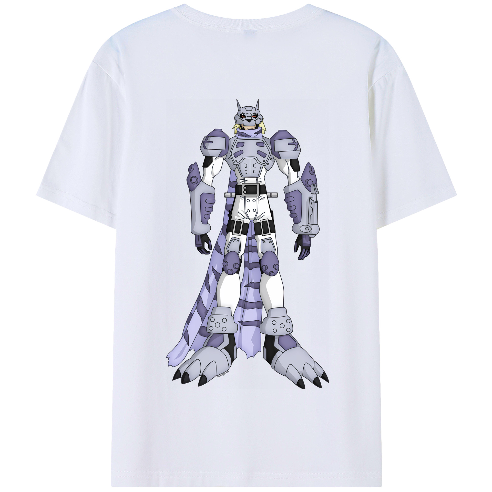 （画像用） Digimon デジタルモンスター/デジモン 綿100％半袖Tシャツ（背面プリント）