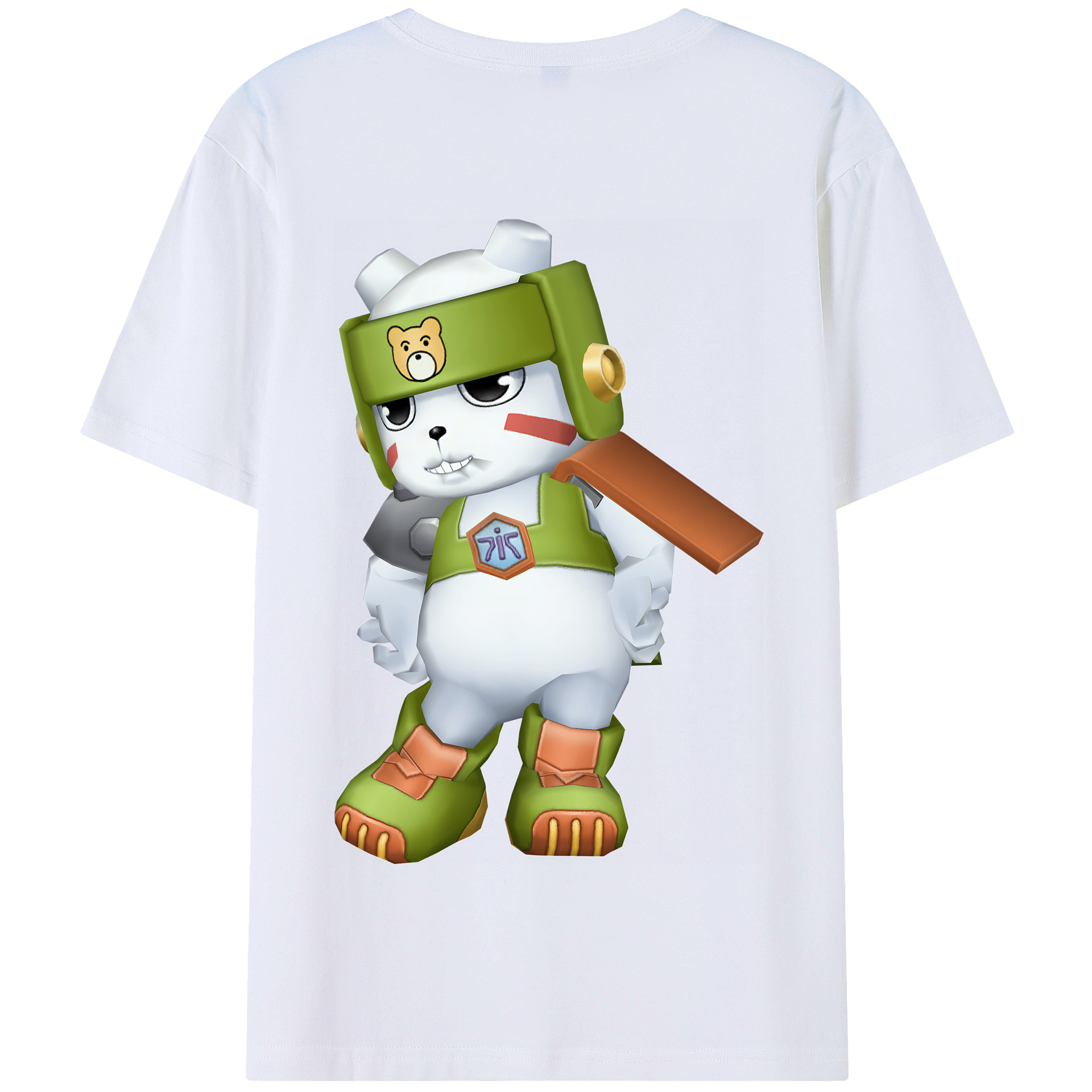 （画像用） Digimon デジタルモンスター/デジモン 綿100％半袖Tシャツ（背面プリント）