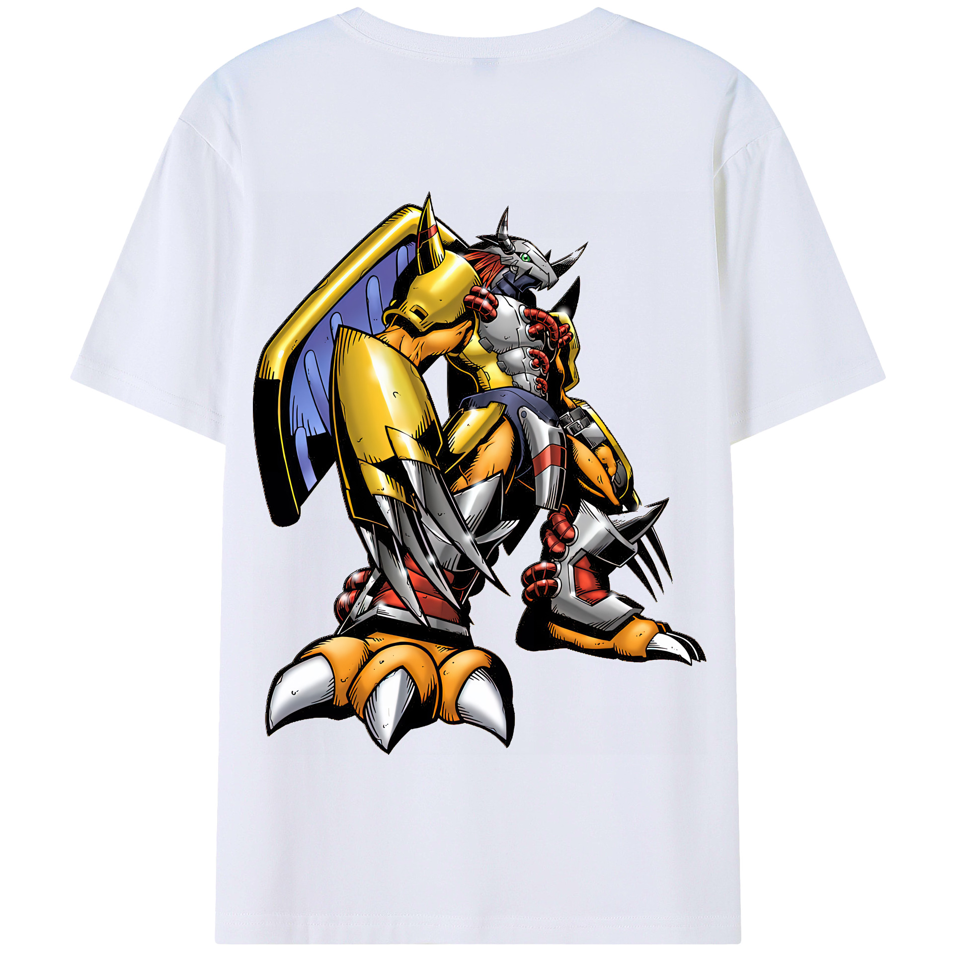 （画像用） Digimon デジタルモンスター/デジモン 綿100％半袖Tシャツ（背面プリント）