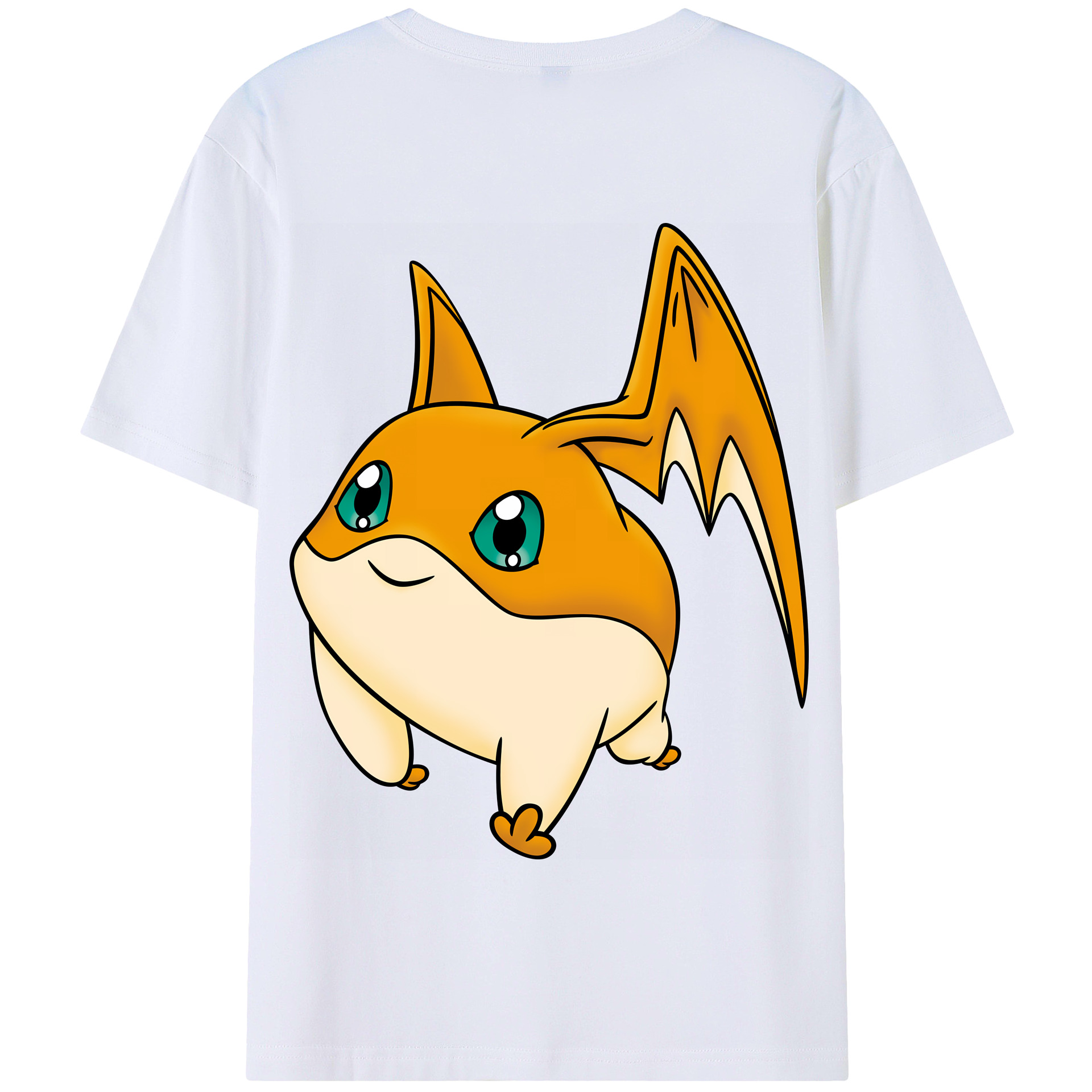 （画像用） Digimon デジタルモンスター/デジモン 綿100％半袖Tシャツ（背面プリント）