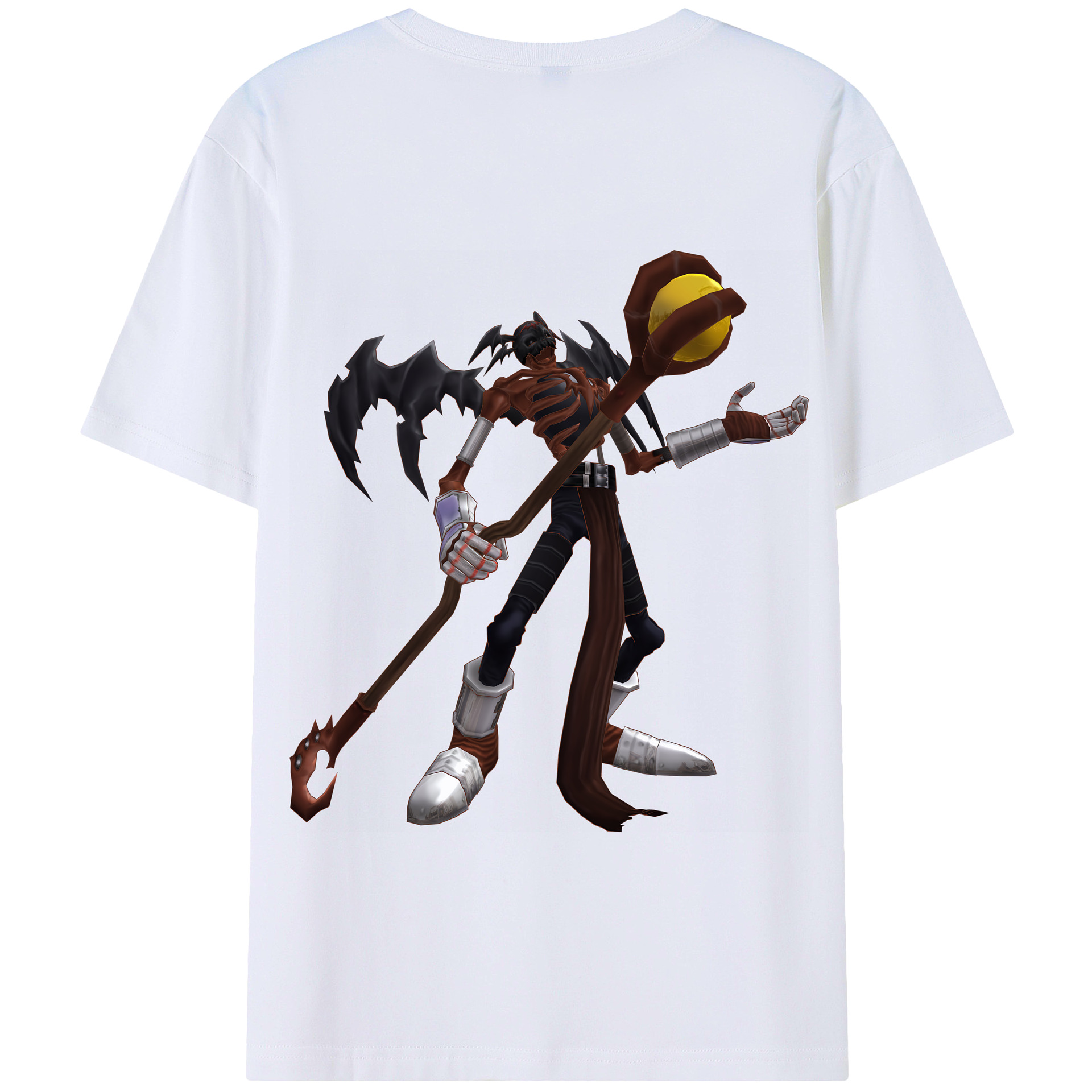 （画像用） Digimon デジタルモンスター/デジモン 綿100％半袖Tシャツ（背面プリント）