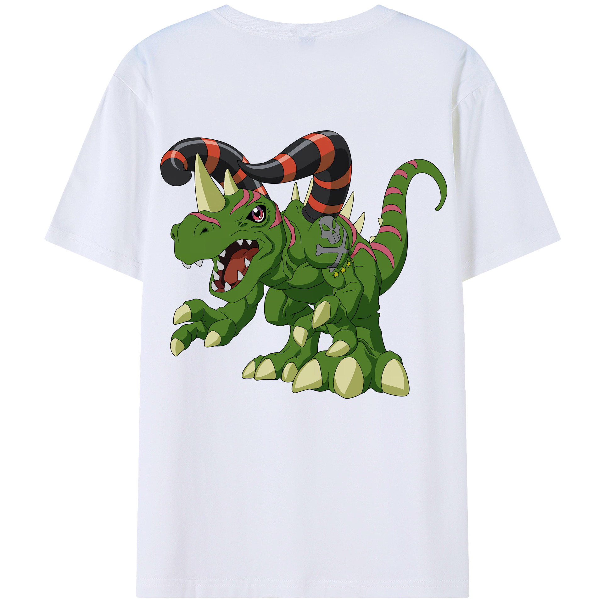 （画像用） Digimon デジタルモンスター/デジモン 綿100％半袖Tシャツ（背面プリント）