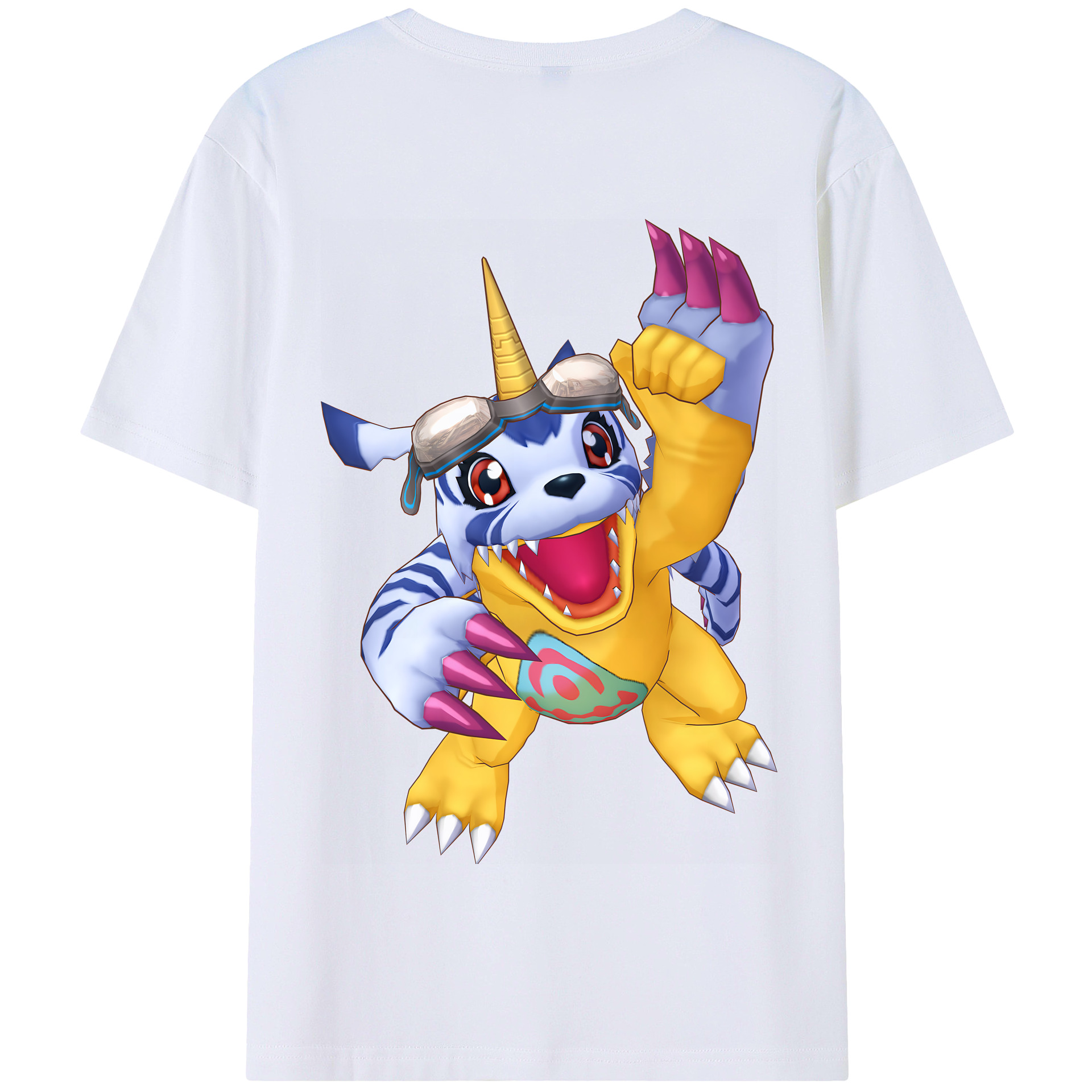 （画像用） Digimon デジタルモンスター/デジモン 綿100％半袖Tシャツ（背面プリント）