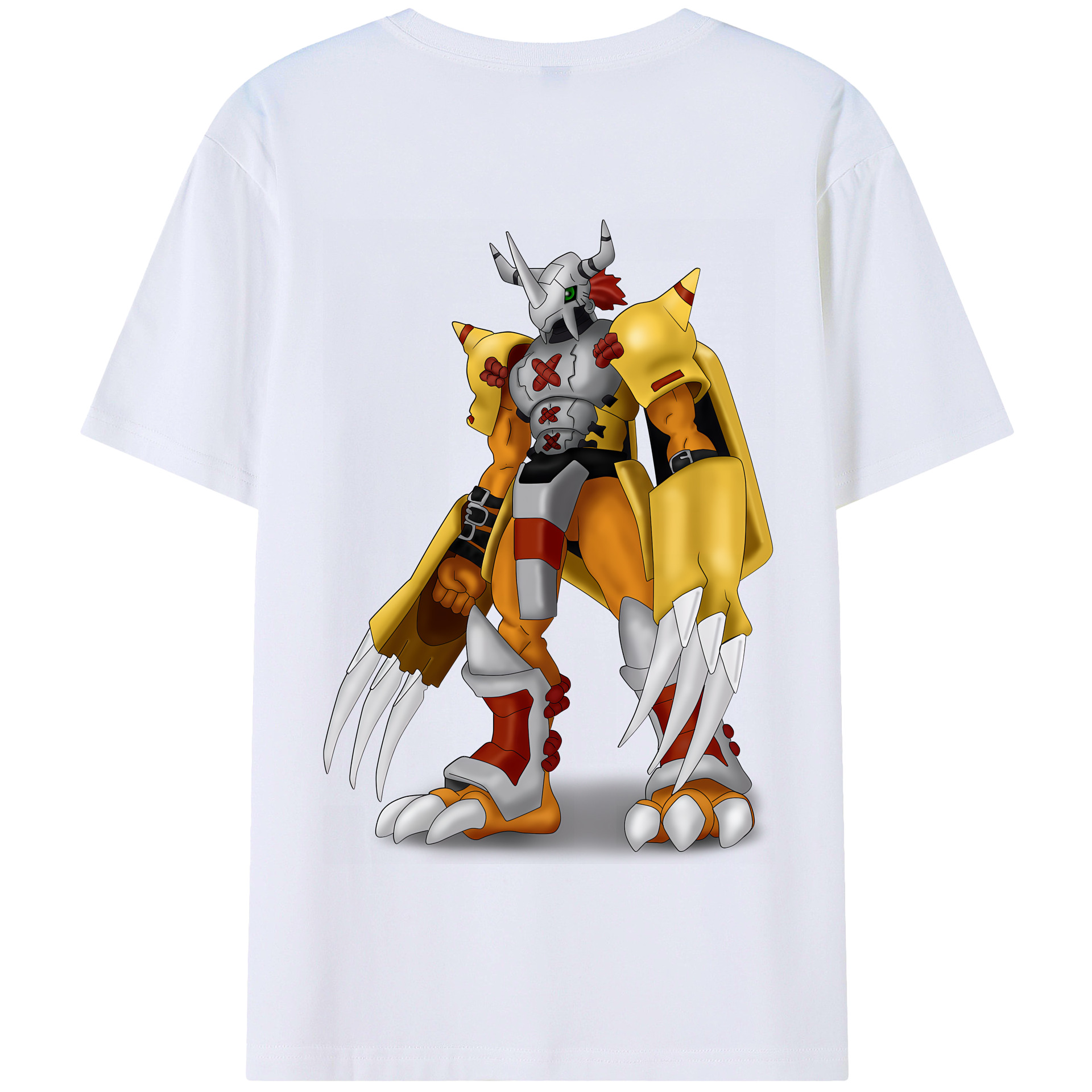 （画像用） Digimon デジタルモンスター/デジモン 綿100％半袖Tシャツ（背面プリント）