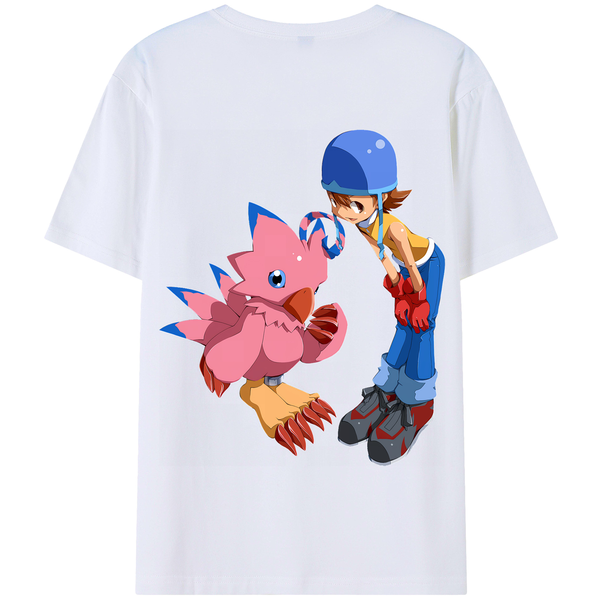 （画像用） Digimon デジタルモンスター/デジモン 綿100％半袖Tシャツ（背面プリント）
