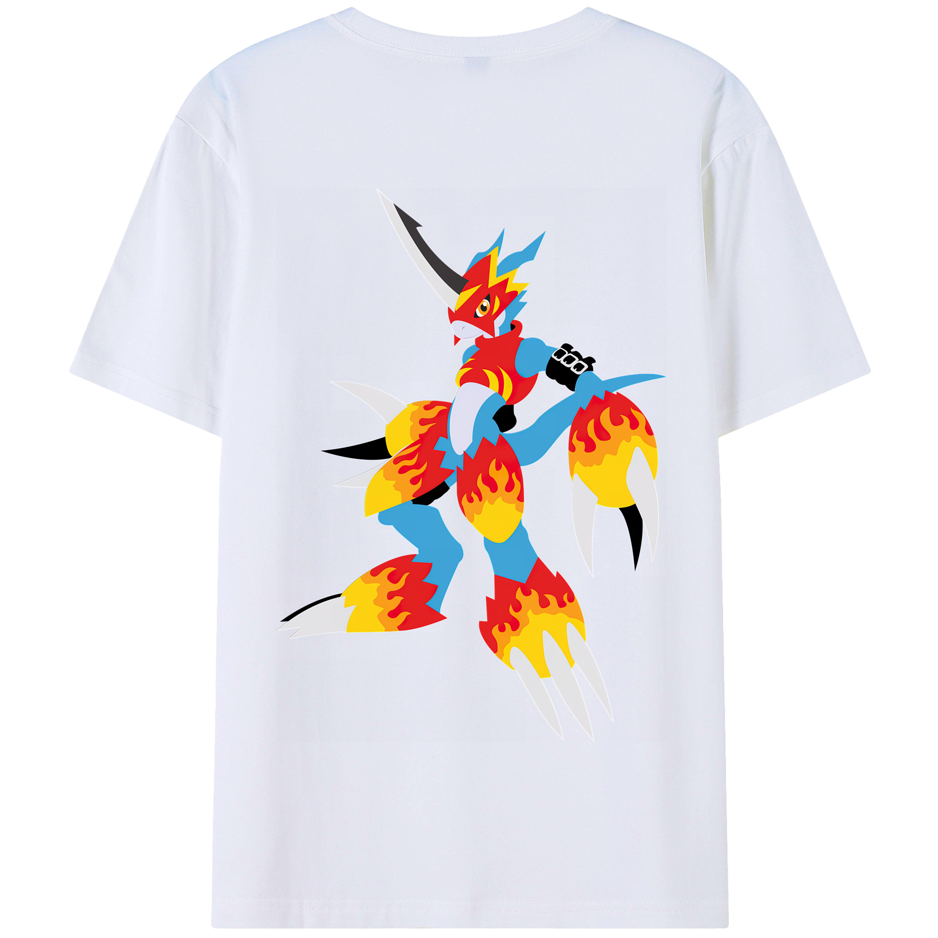 （画像用） Digimon デジタルモンスター/デジモン 綿100％半袖Tシャツ（背面プリント）