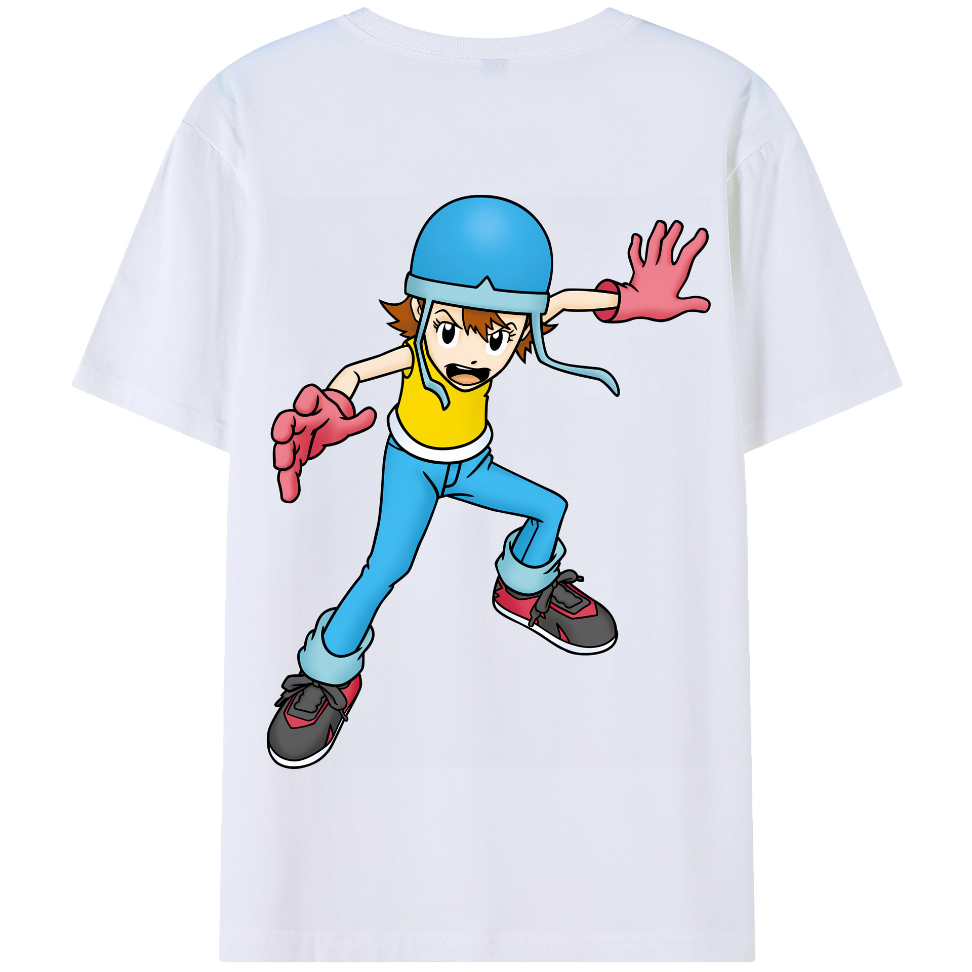 （画像用） Digimon デジタルモンスター/デジモン 綿100％半袖Tシャツ（背面プリント）