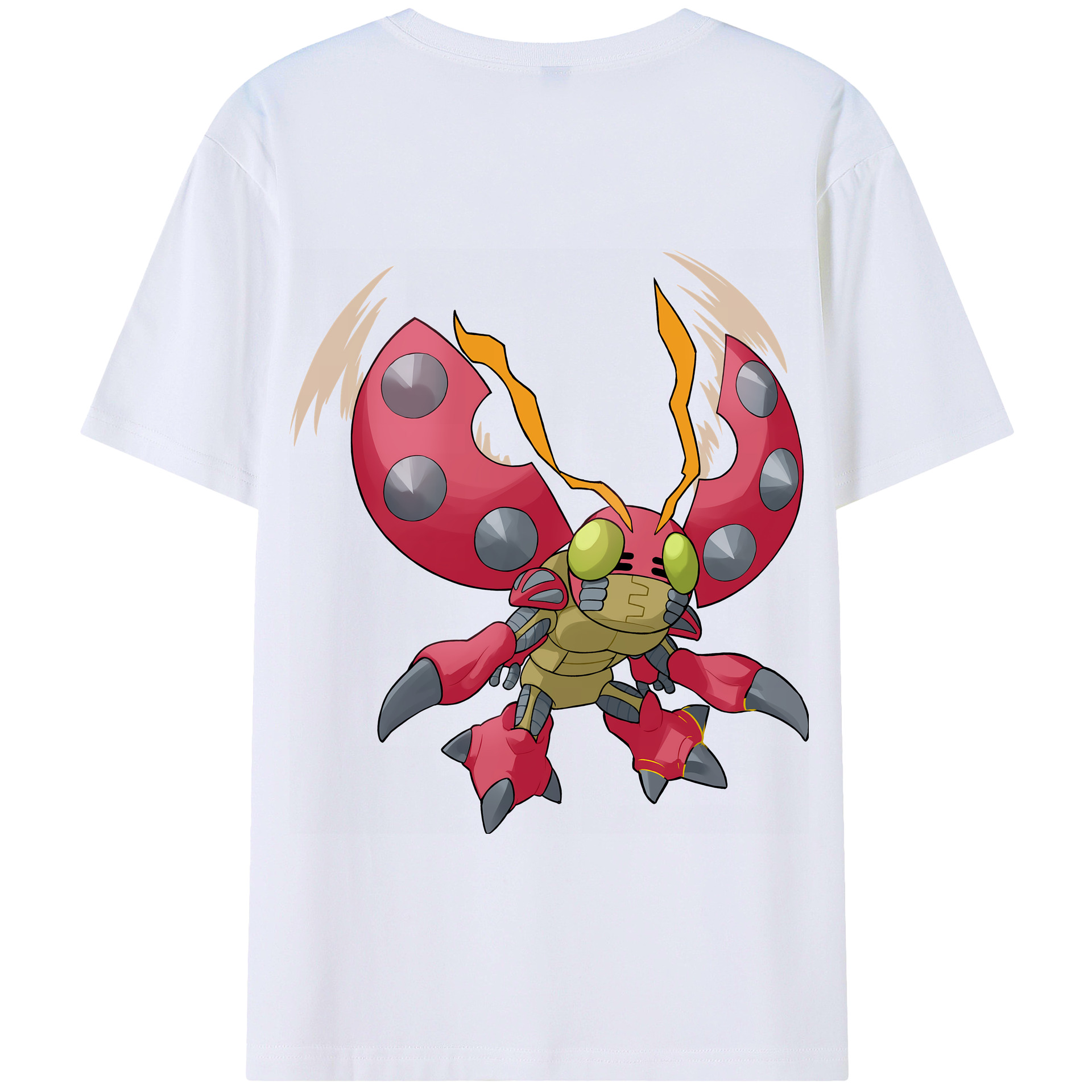 （画像用） Digimon デジタルモンスター/デジモン 綿100％半袖Tシャツ（背面プリント）