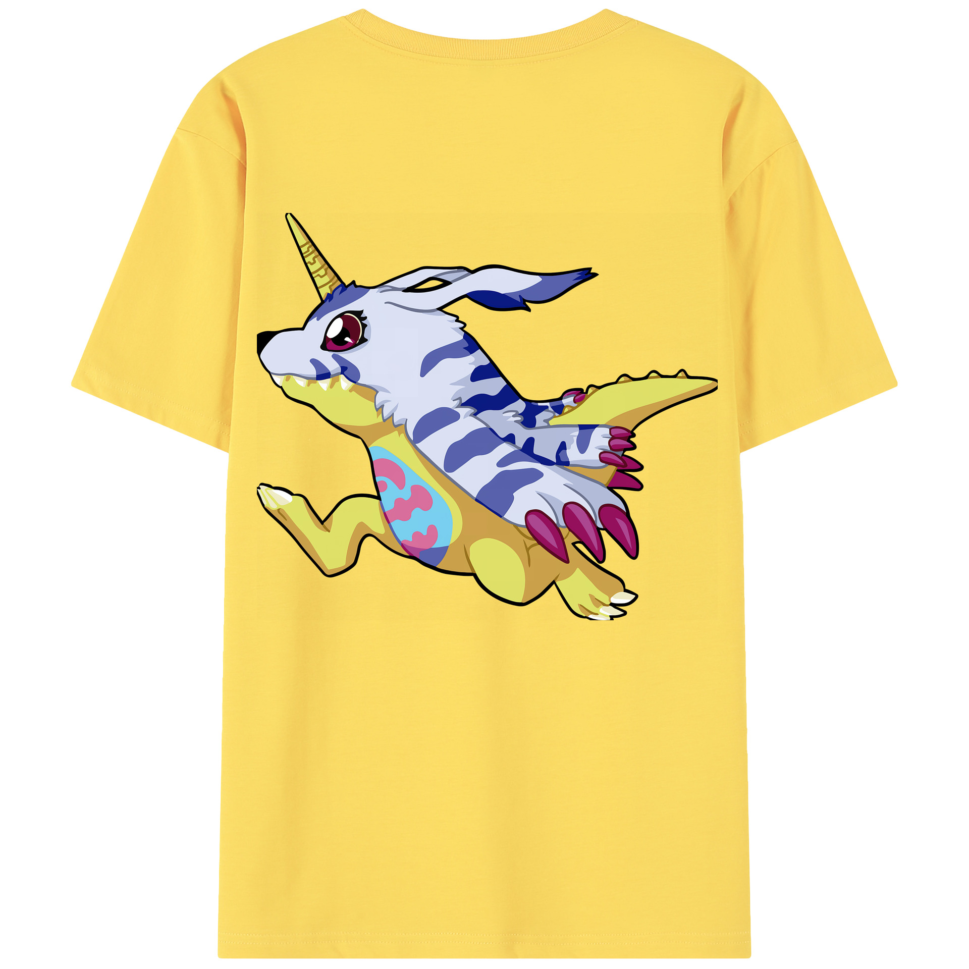 （画像用） Digimon デジタルモンスター/デジモン 綿100％半袖Tシャツ（背面プリント）