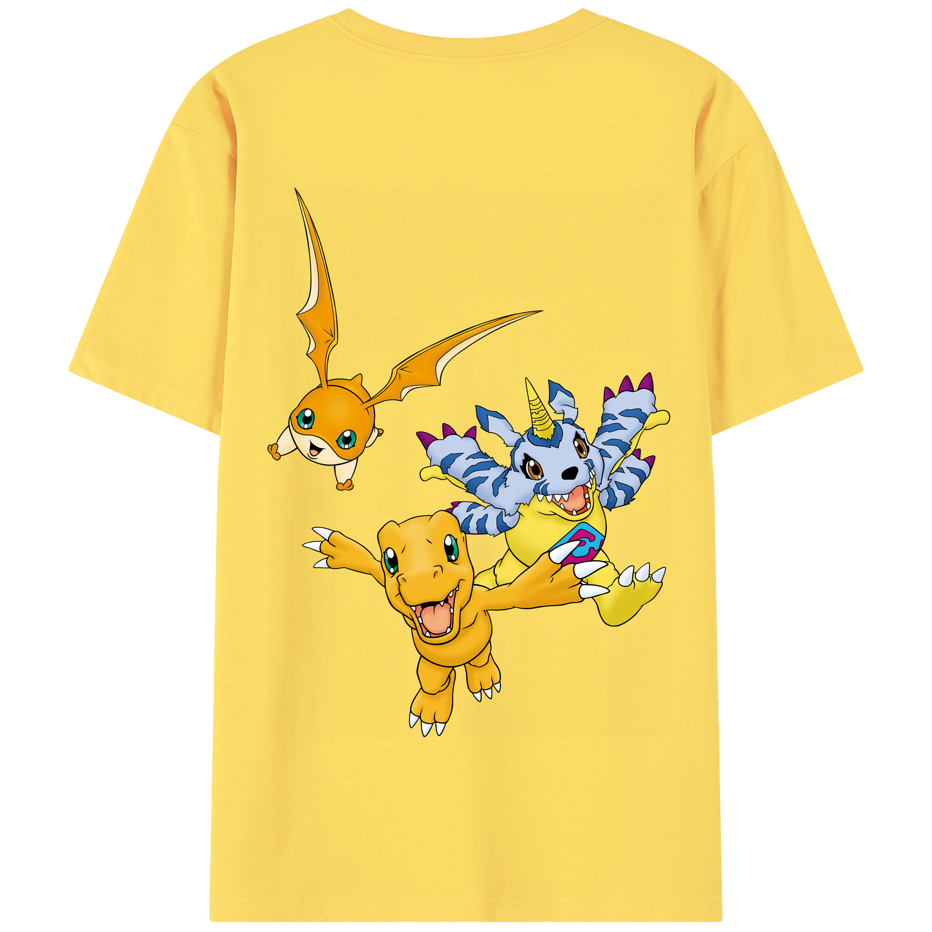 （画像用） Digimon デジタルモンスター/デジモン 綿100％半袖Tシャツ（背面プリント）