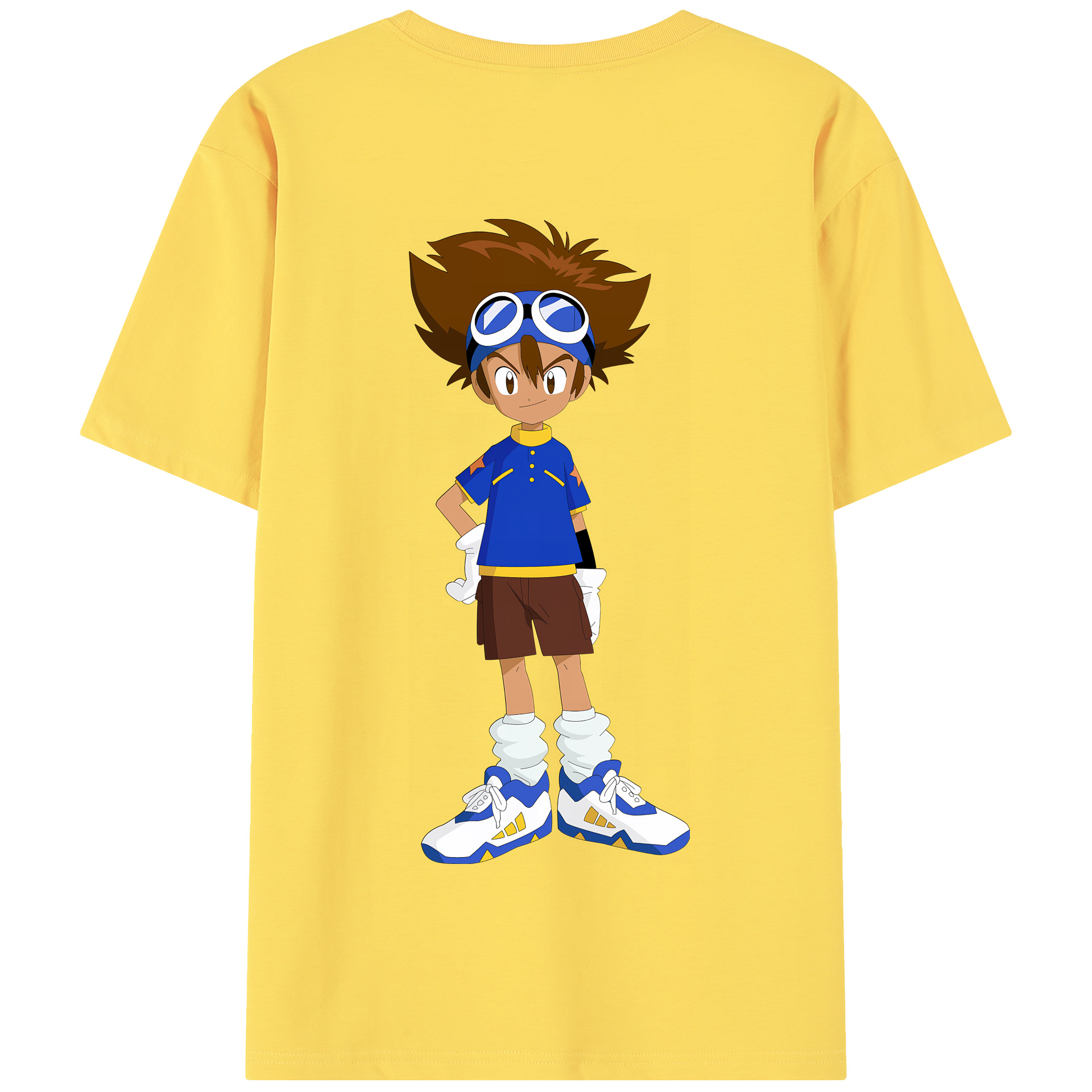 （画像用） Digimon デジタルモンスター/デジモン 綿100％半袖Tシャツ（背面プリント）