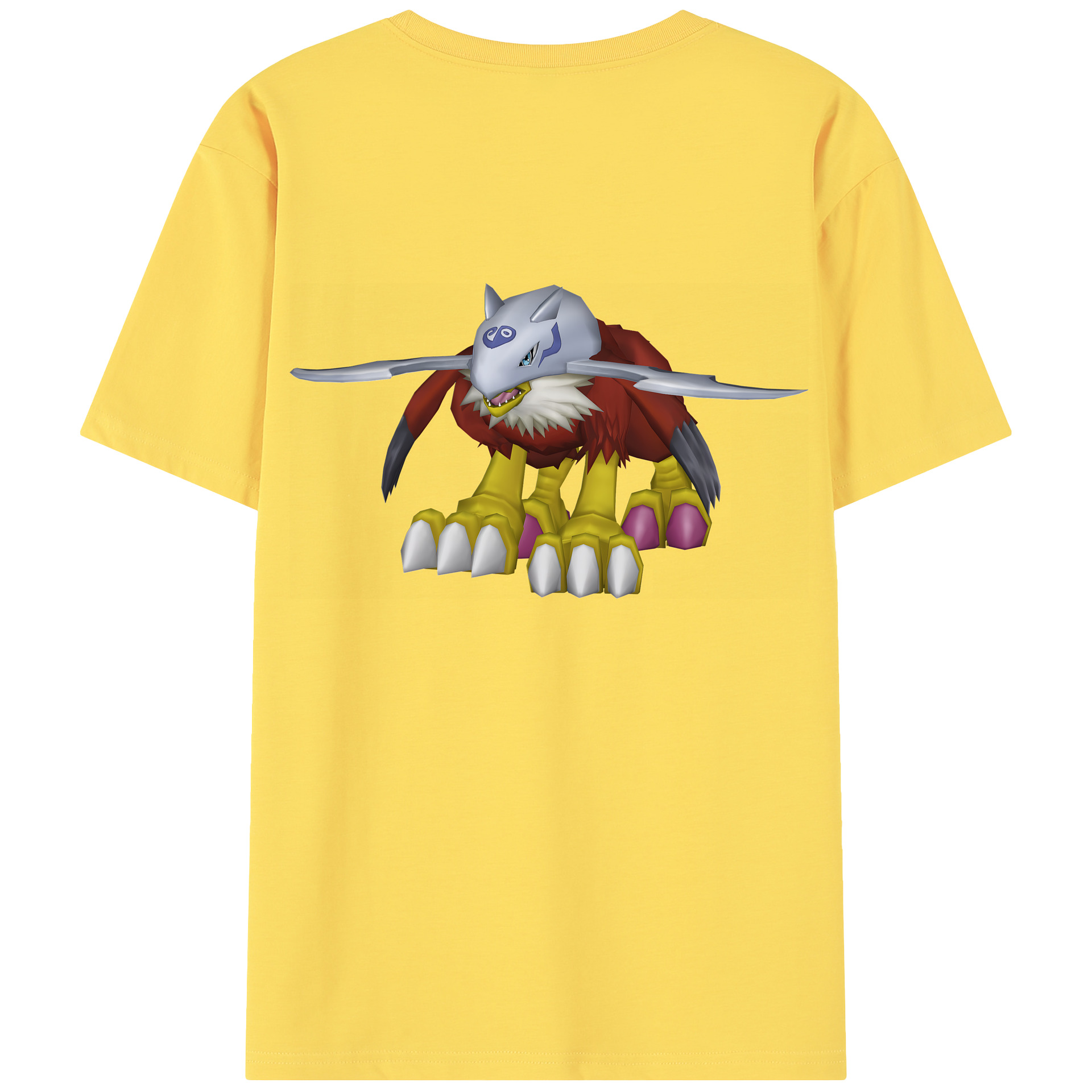 （画像用） Digimon デジタルモンスター/デジモン 綿100％半袖Tシャツ（背面プリント）