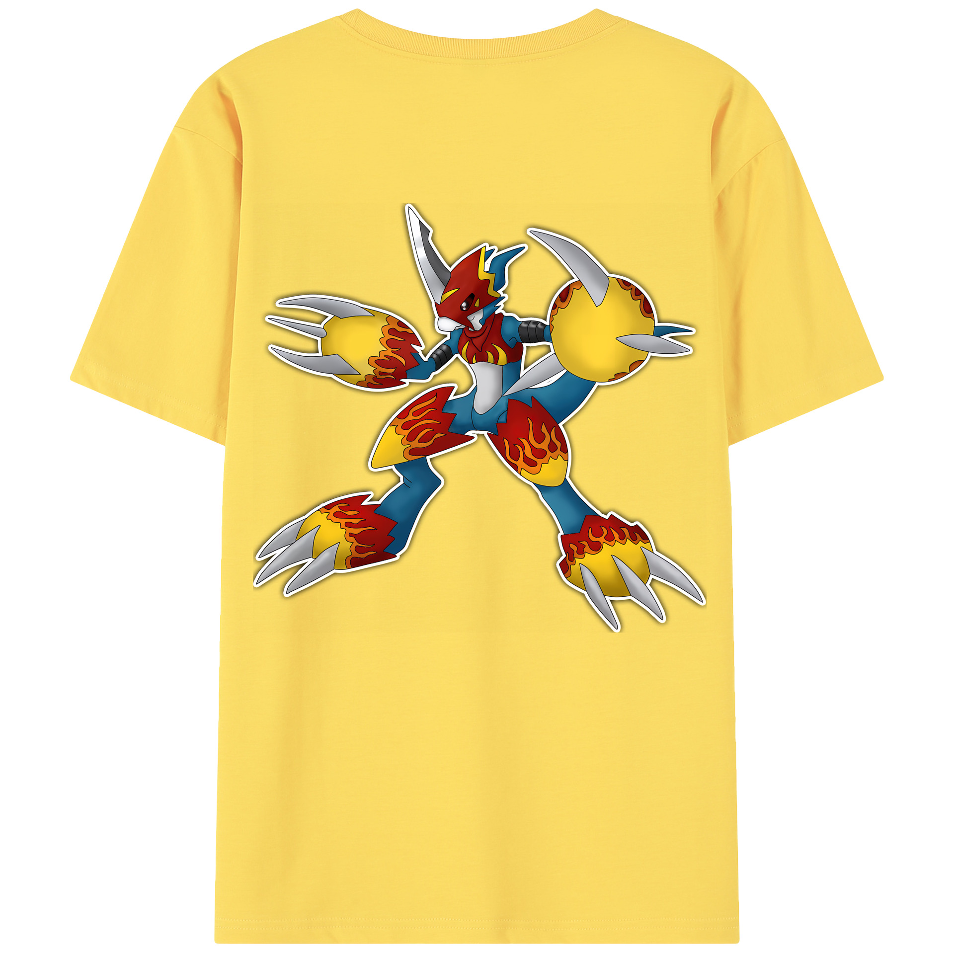 （画像用） Digimon デジタルモンスター/デジモン 綿100％半袖Tシャツ（背面プリント）