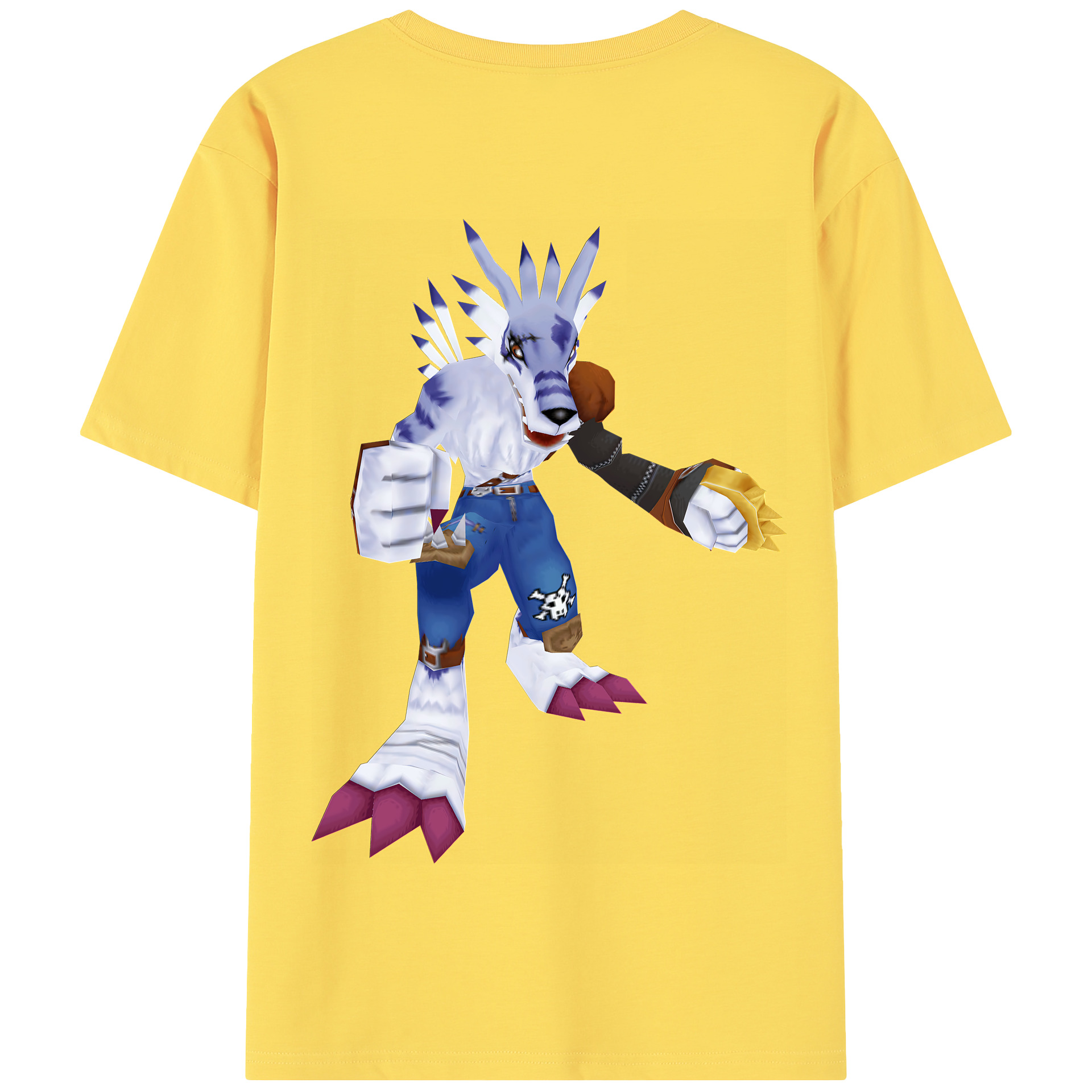 （画像用） Digimon デジタルモンスター/デジモン 綿100％半袖Tシャツ（背面プリント）
