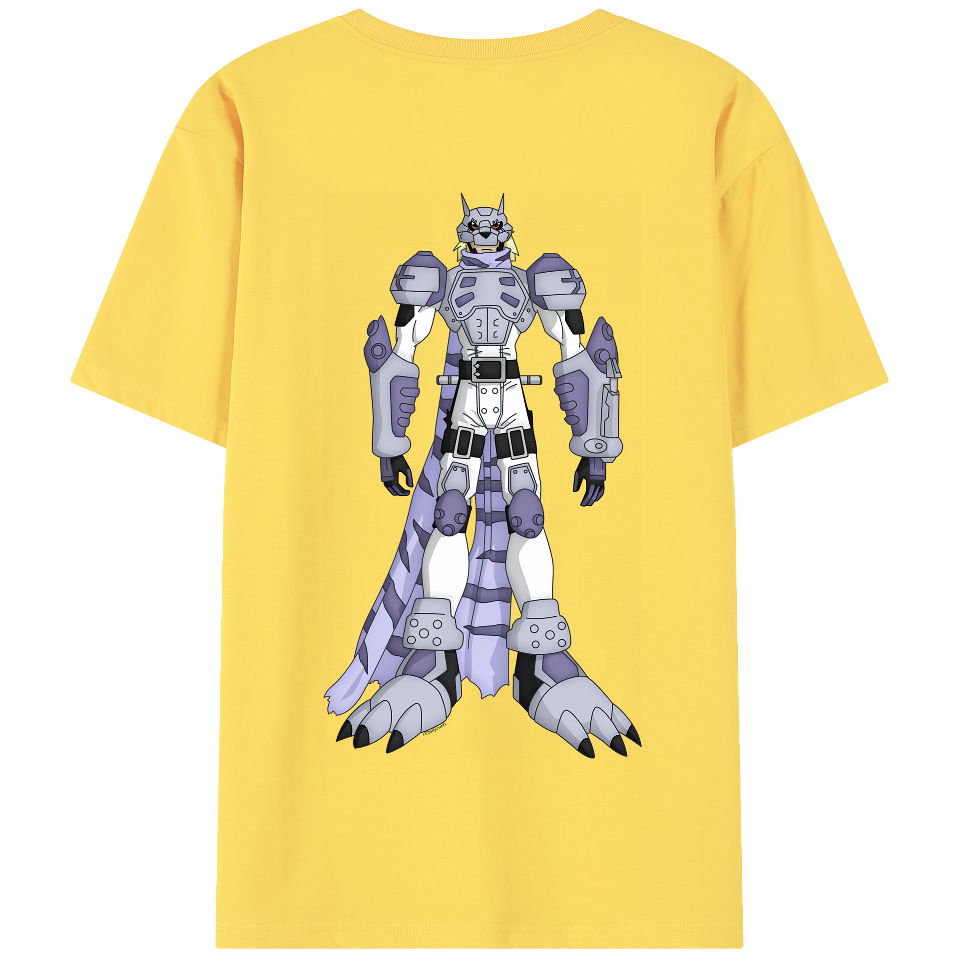（画像用） Digimon デジタルモンスター/デジモン 綿100％半袖Tシャツ（背面プリント）