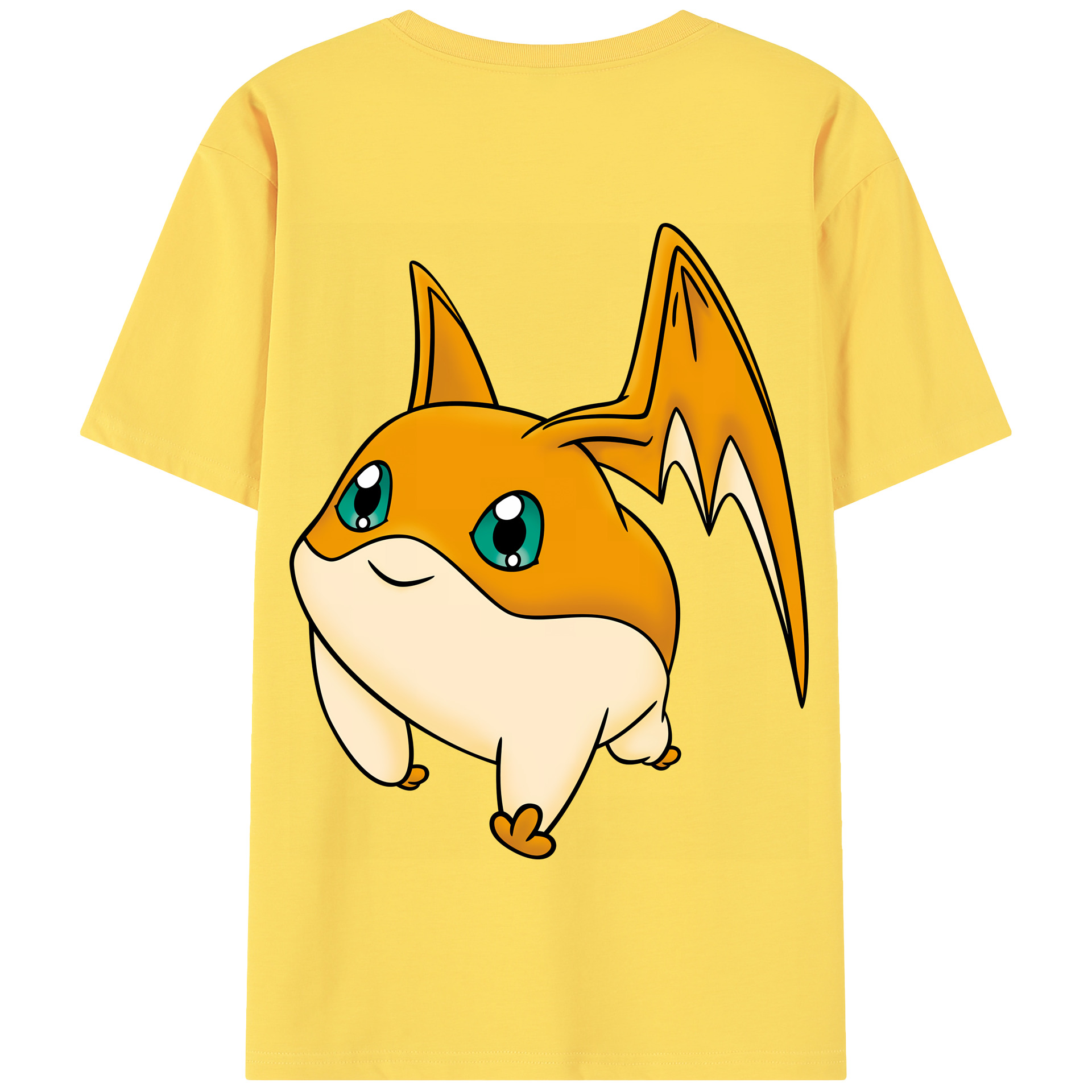 （画像用） Digimon デジタルモンスター/デジモン 綿100％半袖Tシャツ（背面プリント）