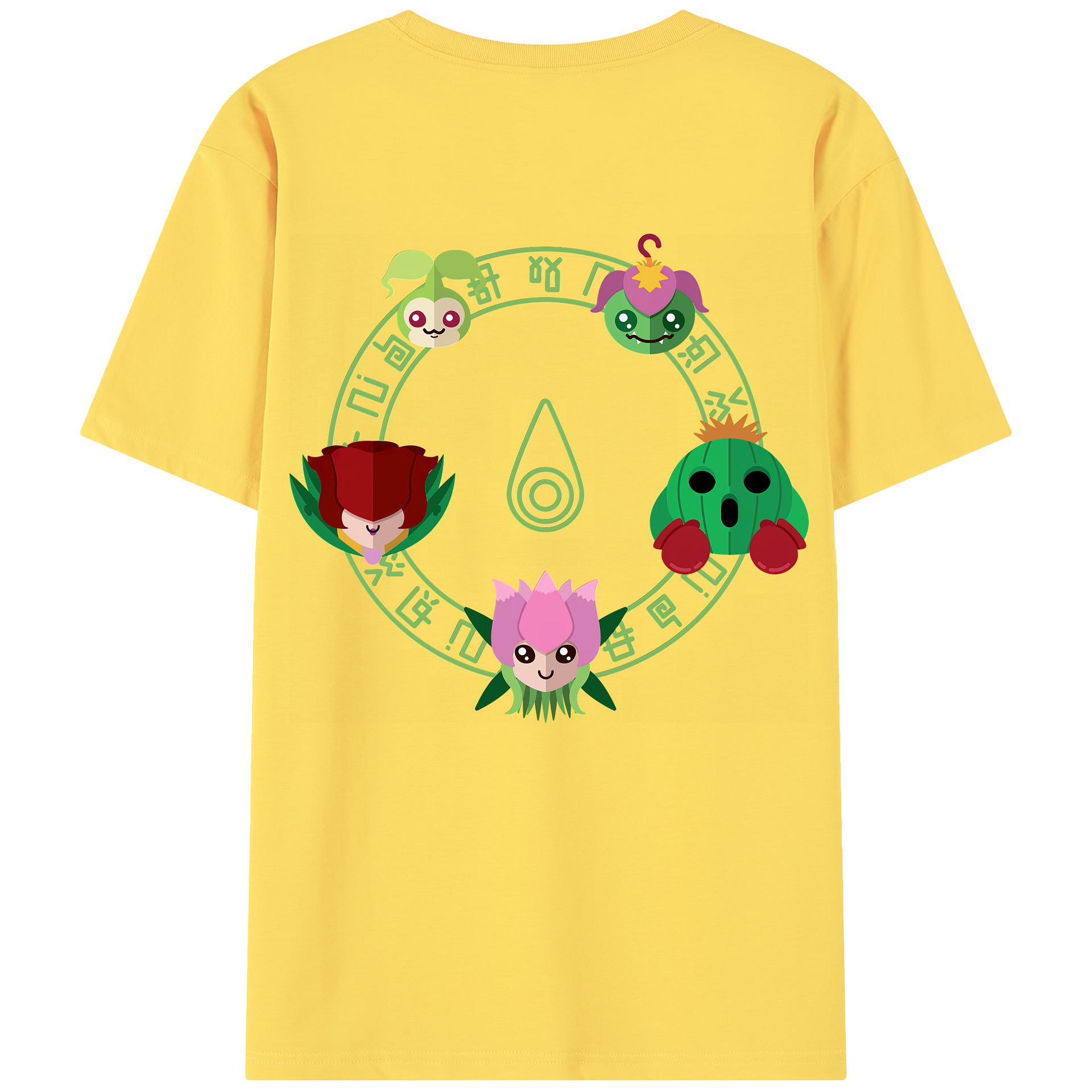 （画像用） Digimon デジタルモンスター/デジモン 綿100％半袖Tシャツ（背面プリント）