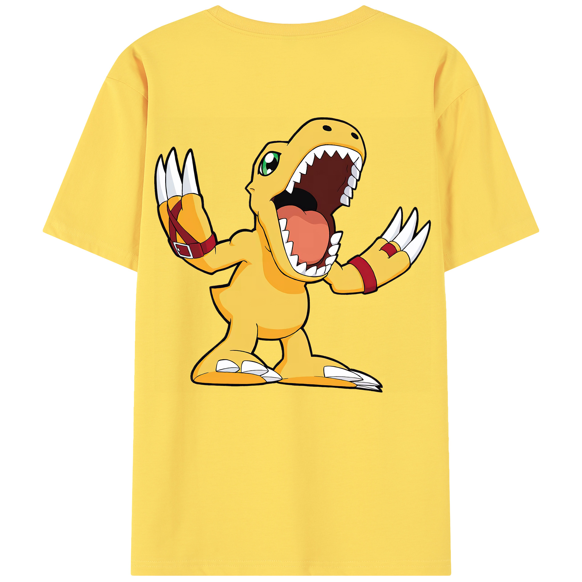 （画像用） Digimon デジタルモンスター/デジモン 綿100％半袖Tシャツ（背面プリント）