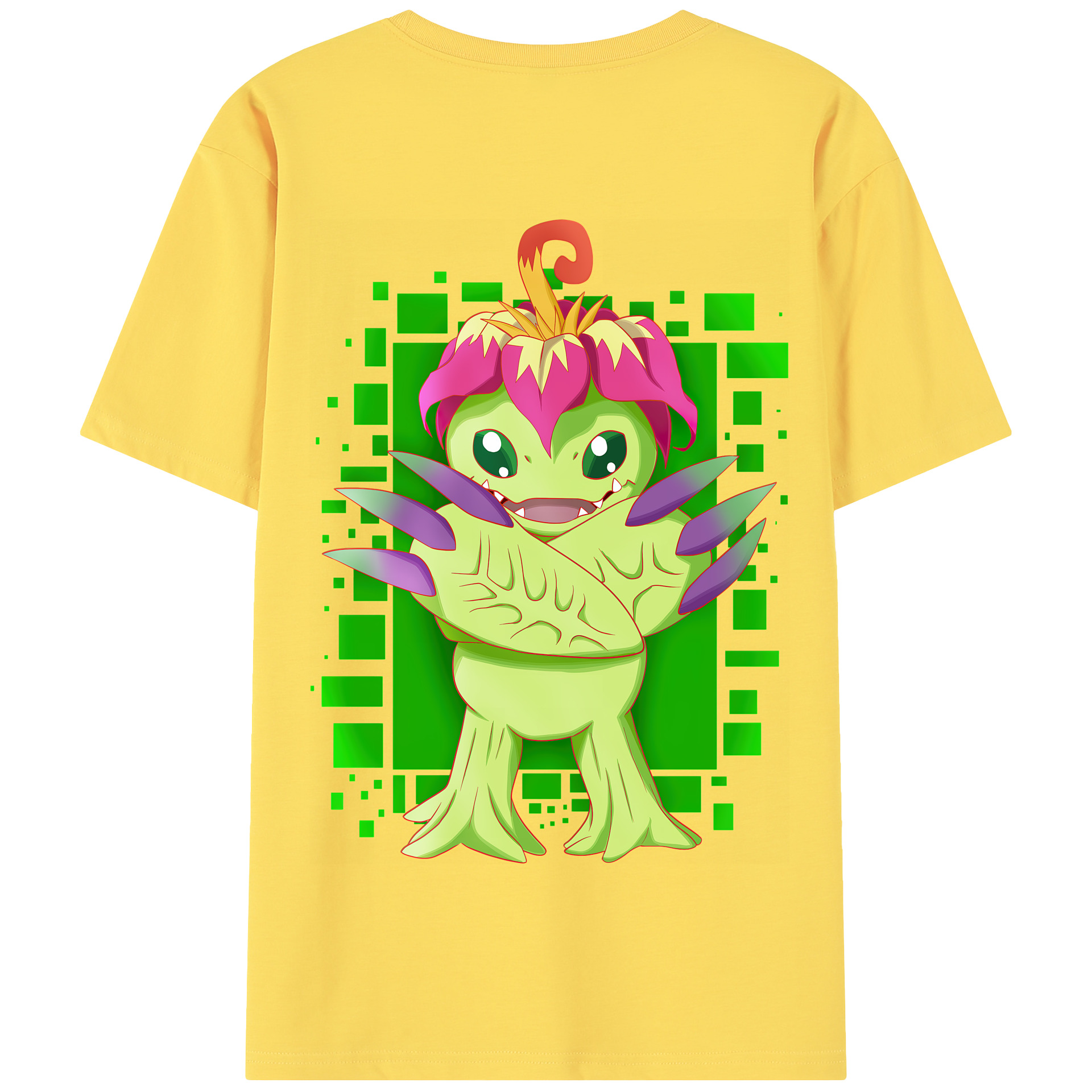 （画像用） Digimon デジタルモンスター/デジモン 綿100％半袖Tシャツ（背面プリント）