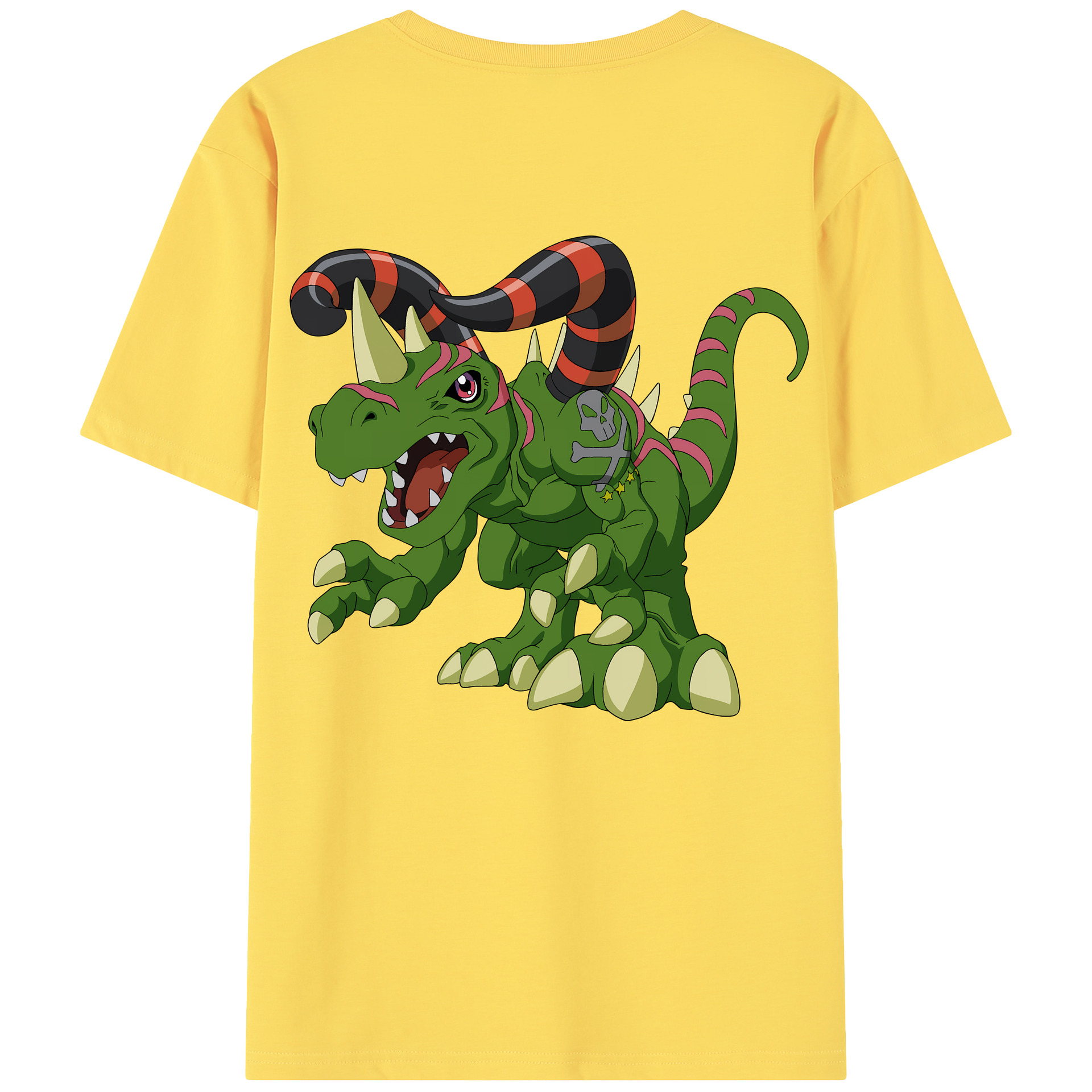 （画像用） Digimon デジタルモンスター/デジモン 綿100％半袖Tシャツ（背面プリント）