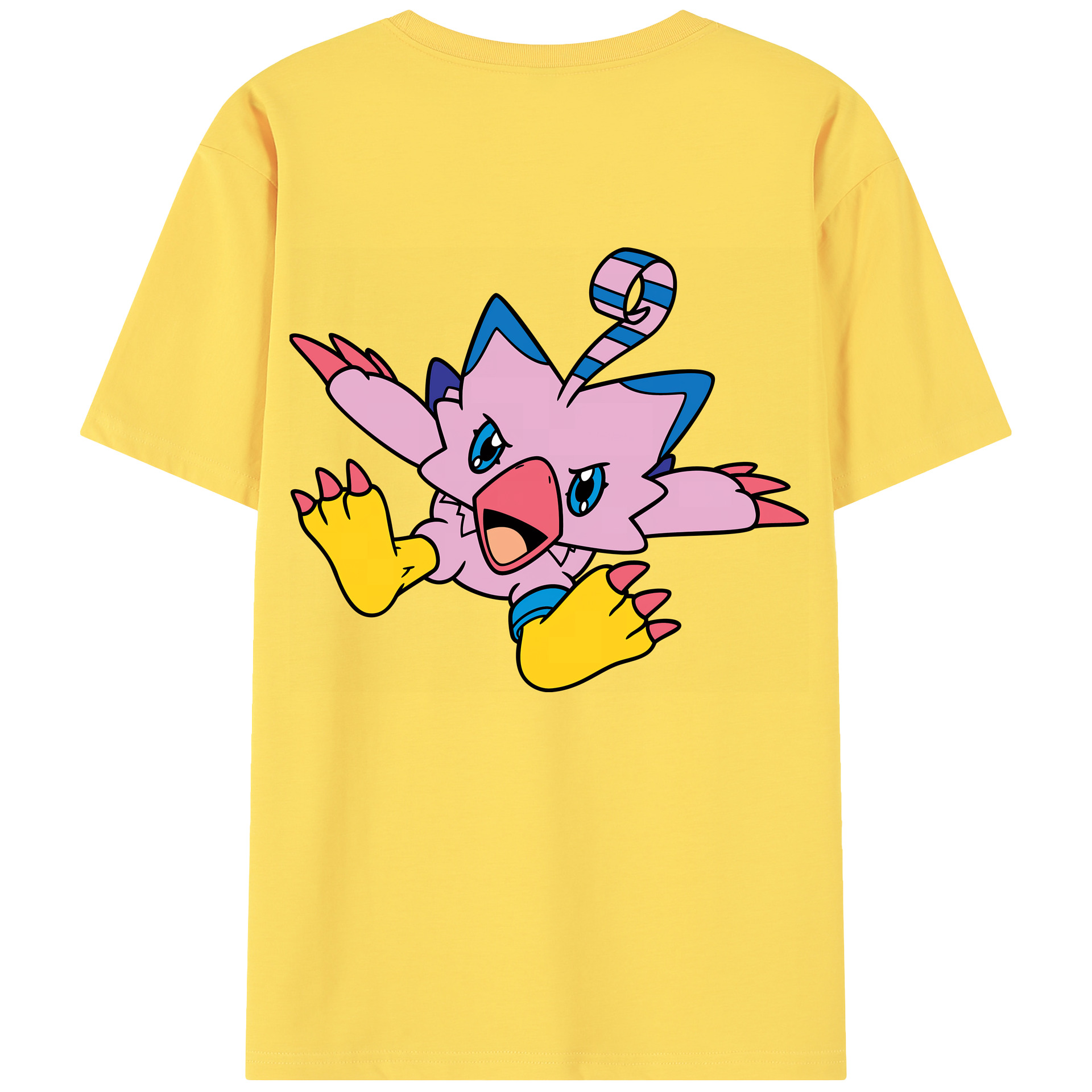 （画像用） Digimon デジタルモンスター/デジモン 綿100％半袖Tシャツ（背面プリント）