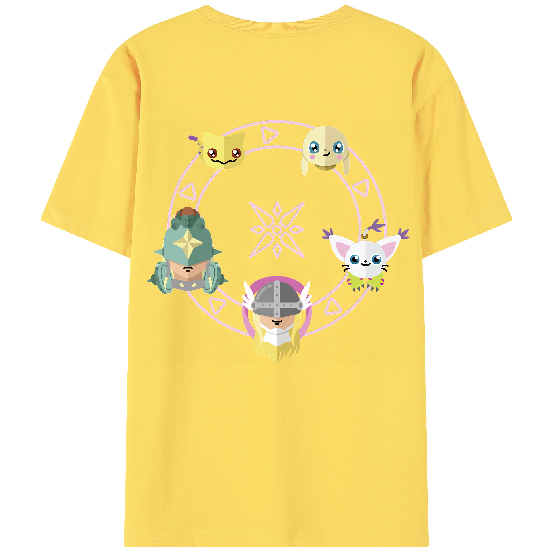 （画像用） Digimon デジタルモンスター/デジモン 綿100％半袖Tシャツ（背面プリント）