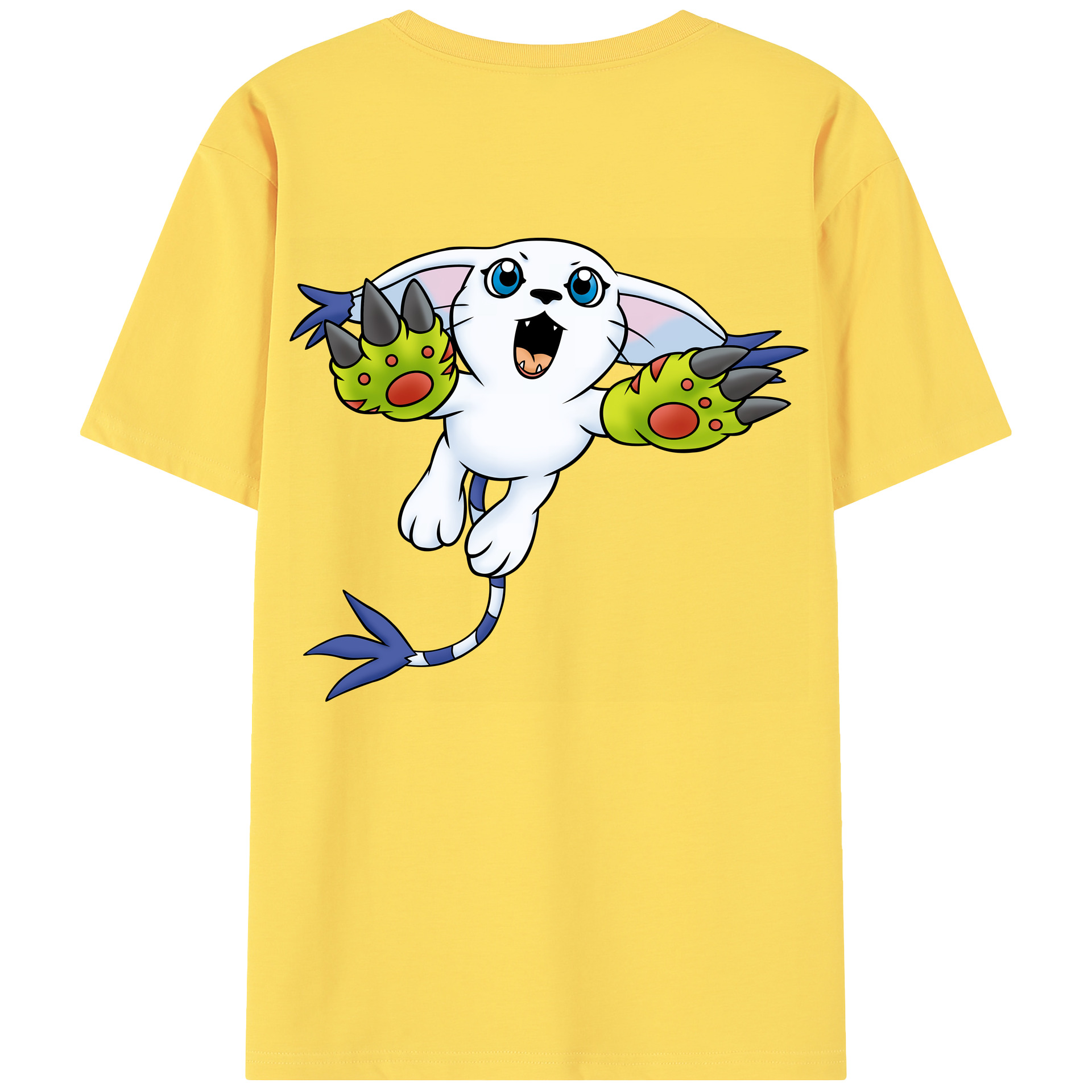 （画像用） Digimon デジタルモンスター/デジモン 綿100％半袖Tシャツ（背面プリント）