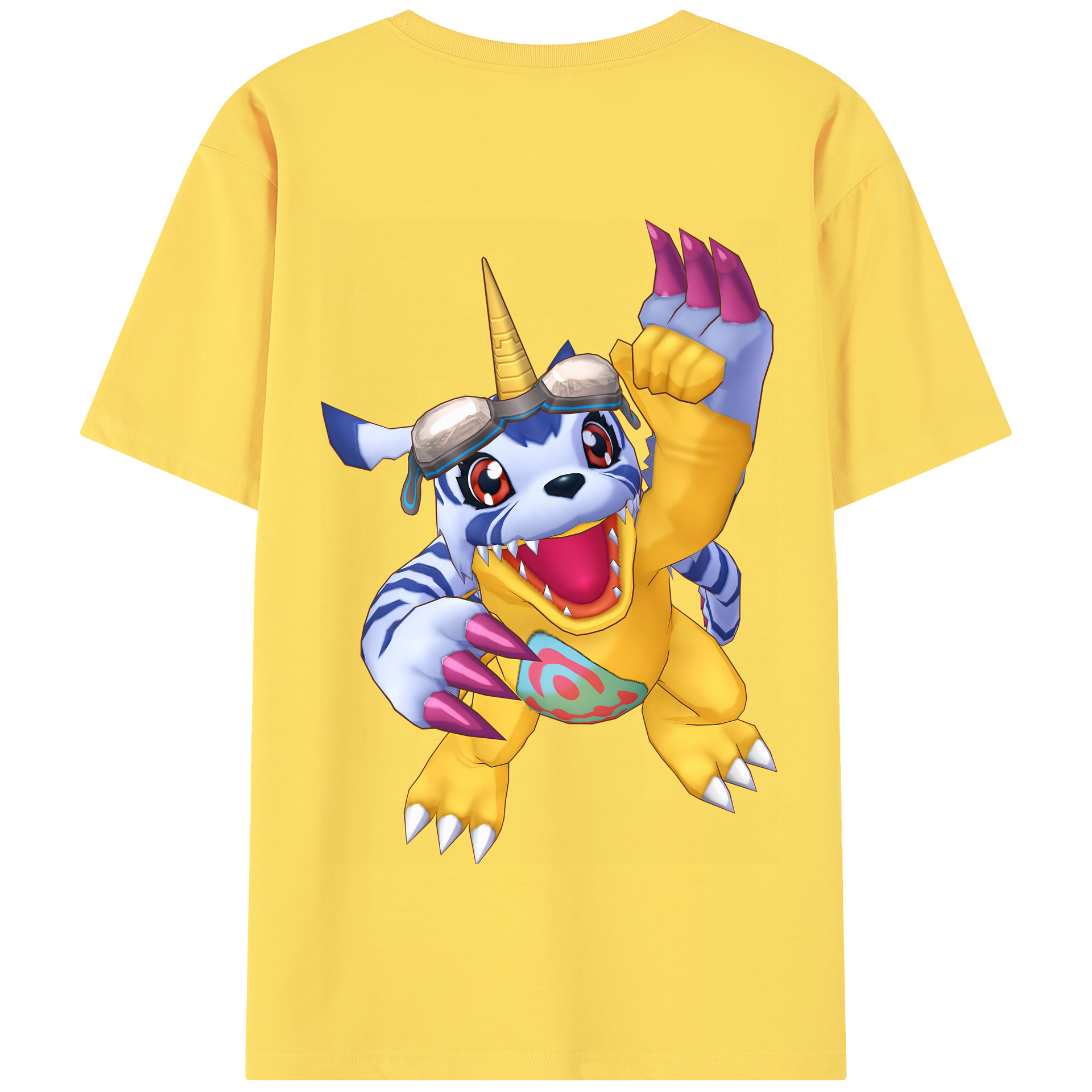 （画像用） Digimon デジタルモンスター/デジモン 綿100％半袖Tシャツ（背面プリント）