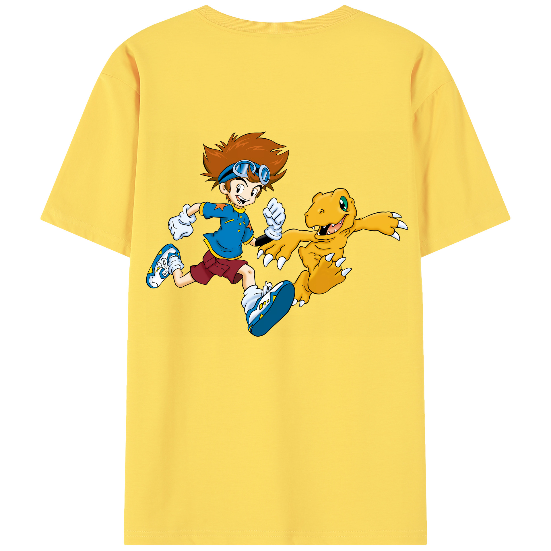 （画像用） Digimon デジタルモンスター/デジモン 綿100％半袖Tシャツ（背面プリント）