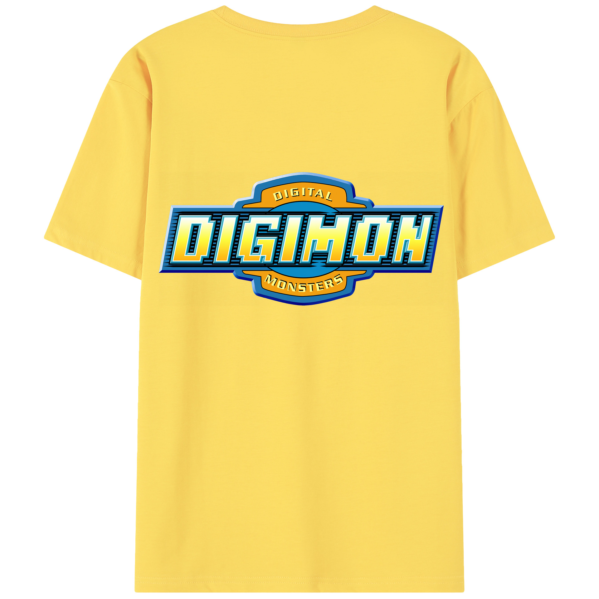 （画像用） Digimon デジタルモンスター/デジモン 綿100％半袖Tシャツ（背面プリント）