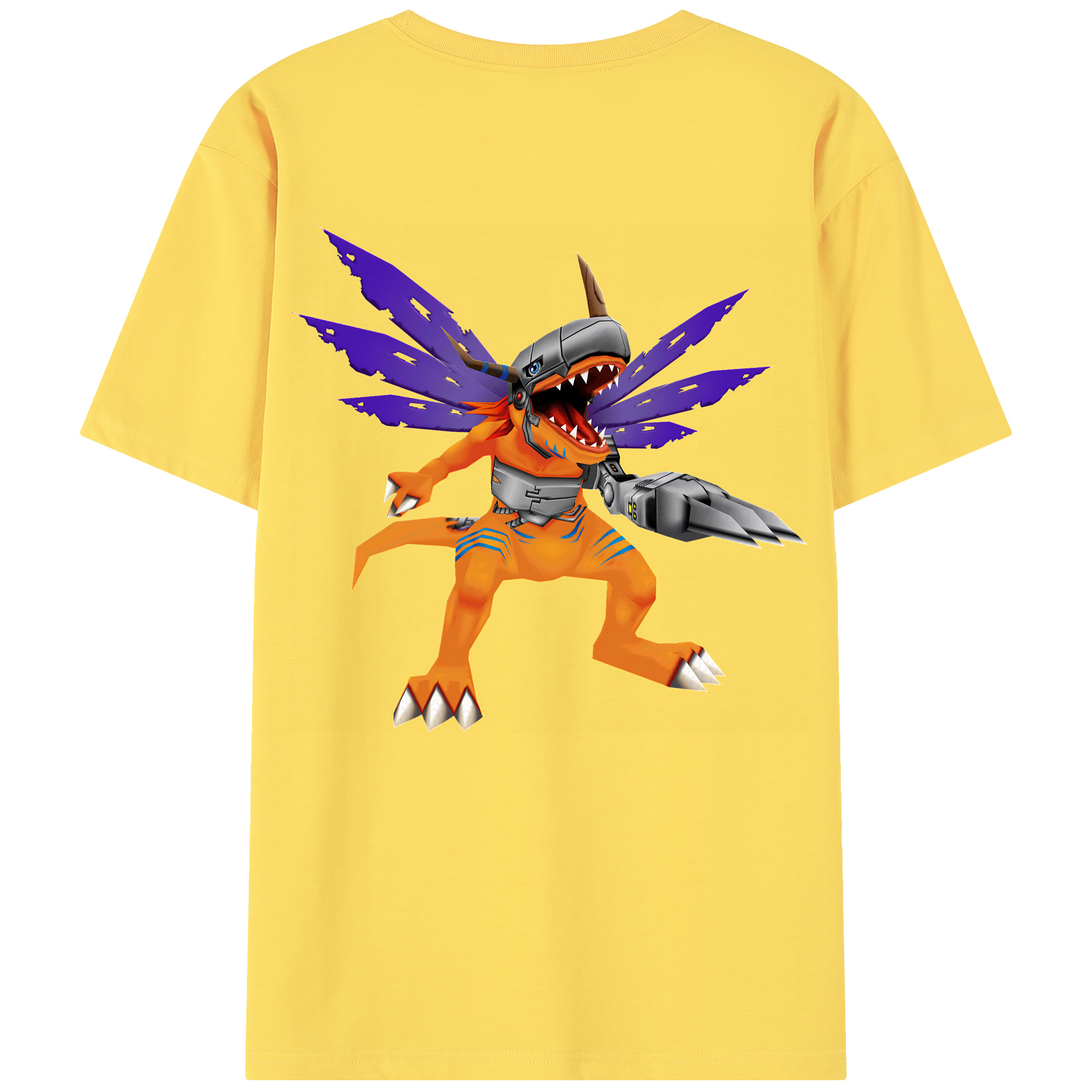 （画像用） Digimon デジタルモンスター/デジモン 綿100％半袖Tシャツ（背面プリント）